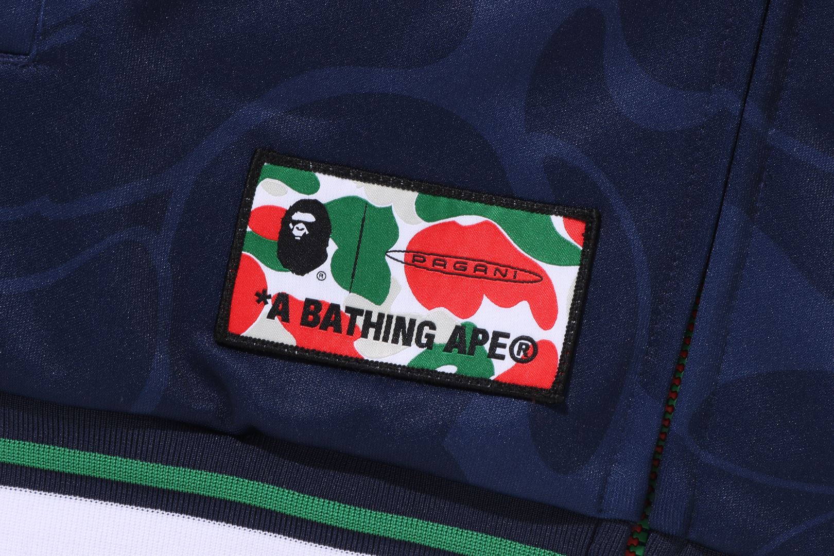 BAPE X PAGANI SOLID CAMO RELAXED FIT SHARK FULL ZIP HOODIE - Image 15