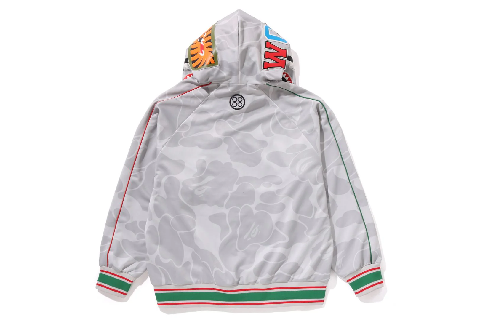 BAPE X PAGANI SOLID CAMO RELAXED FIT SHARK FULL ZIP HOODIE - Image 3