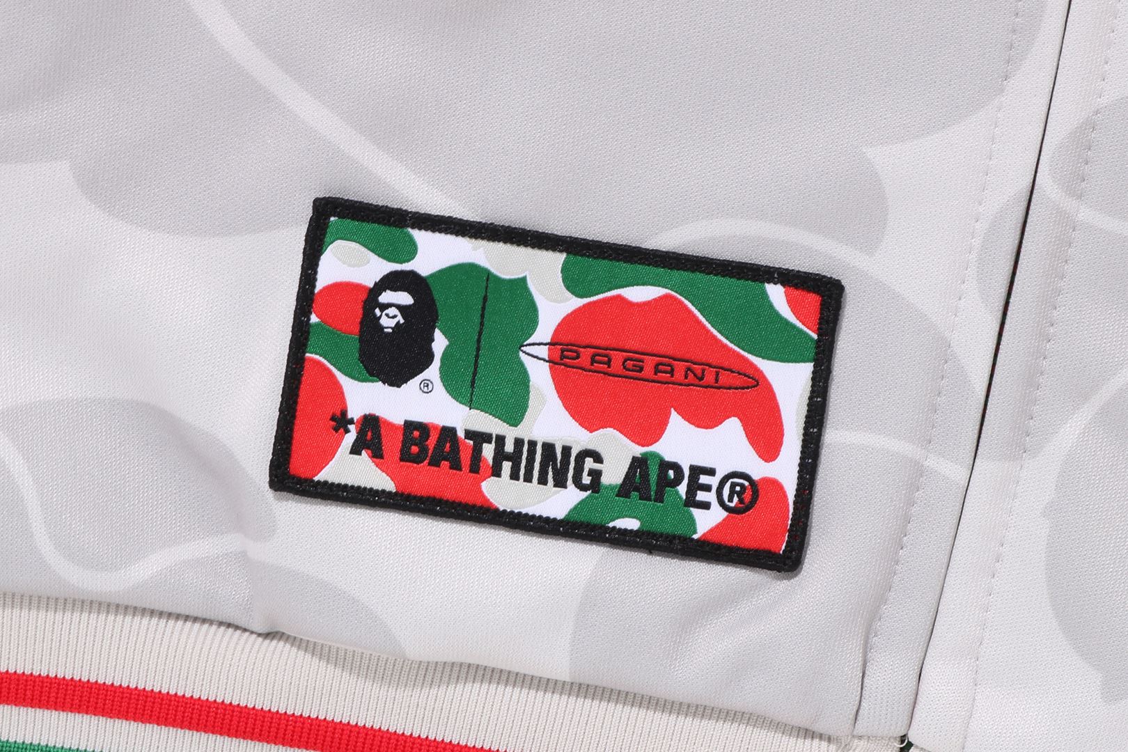 BAPE X PAGANI SOLID CAMO RELAXED FIT SHARK FULL ZIP HOODIE - Image 7