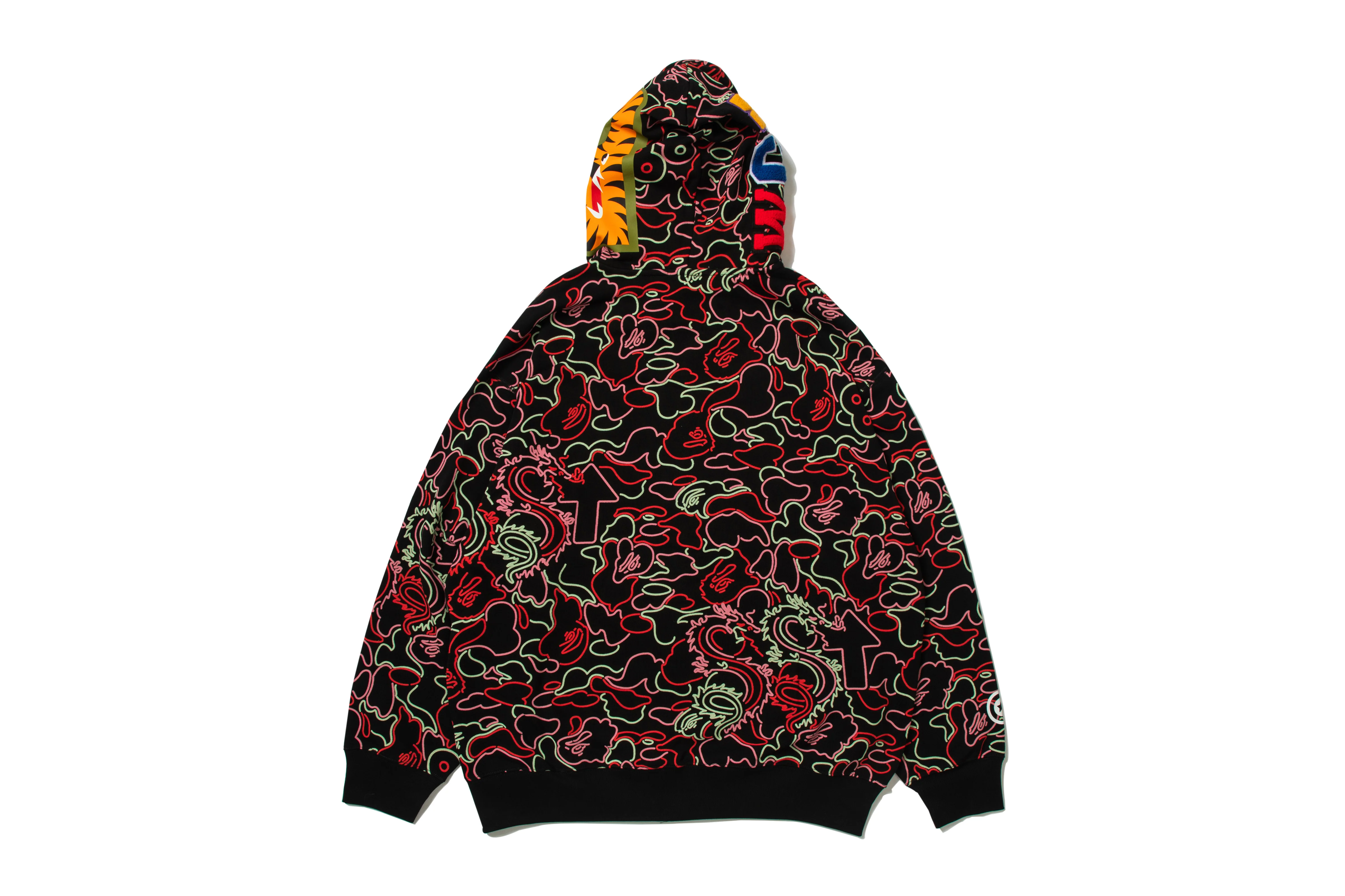 BAPE X 88RISING GLOW IN THE DARK CAMO SHARK FULL ZIP HOODIE - Image 11