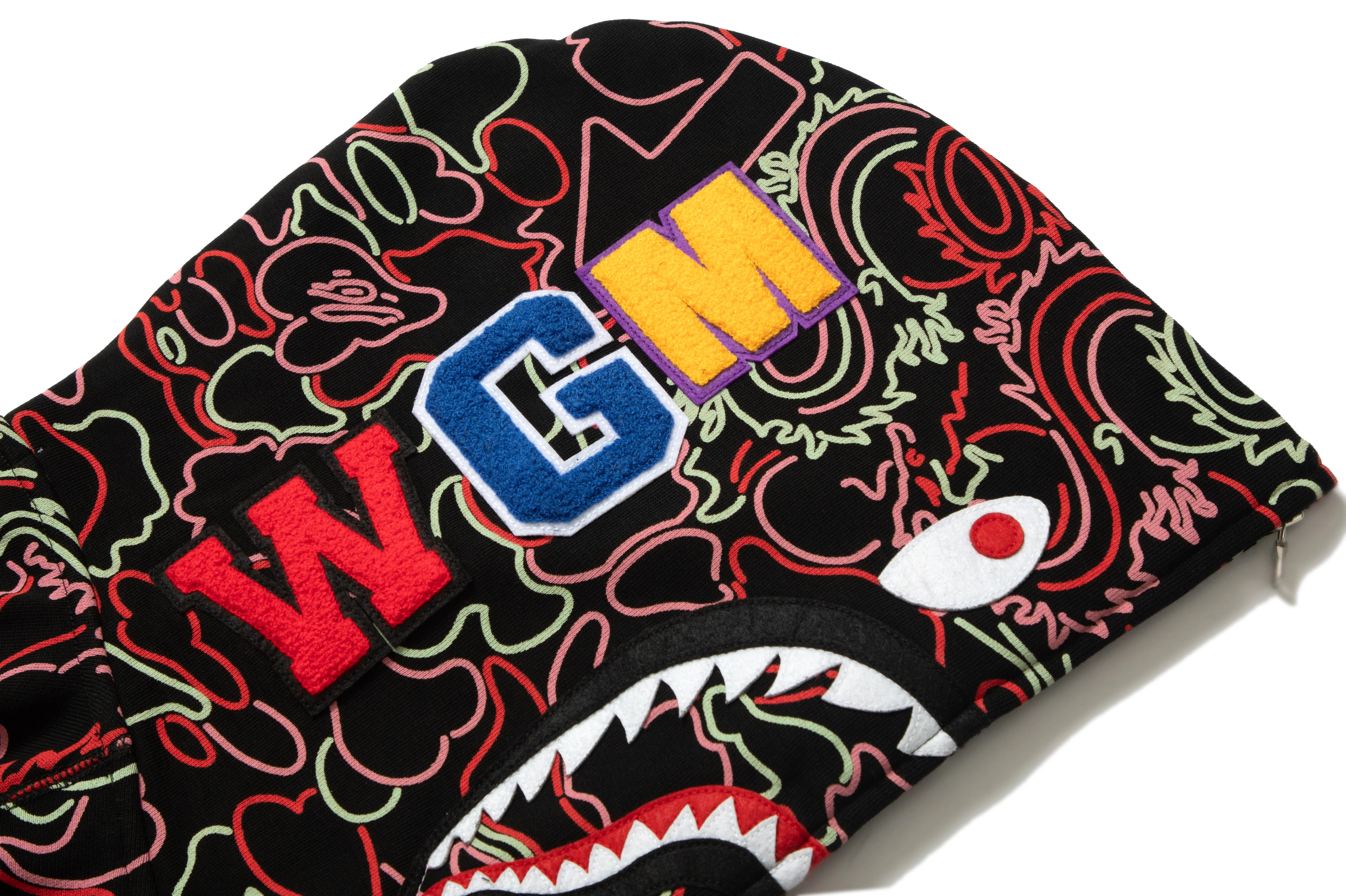 BAPE X 88RISING GLOW IN THE DARK CAMO SHARK FULL ZIP HOODIE - Image 12