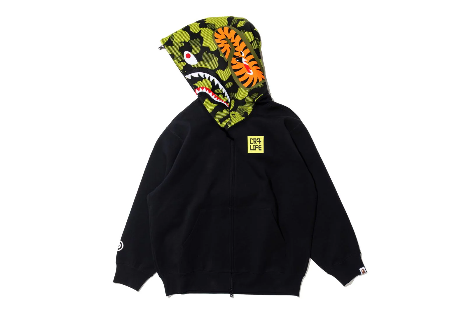 BAPE X CR7 LIFE LOGO RELAXED FIT SHARK FULL ZIP HOODIE #2 - Image 3