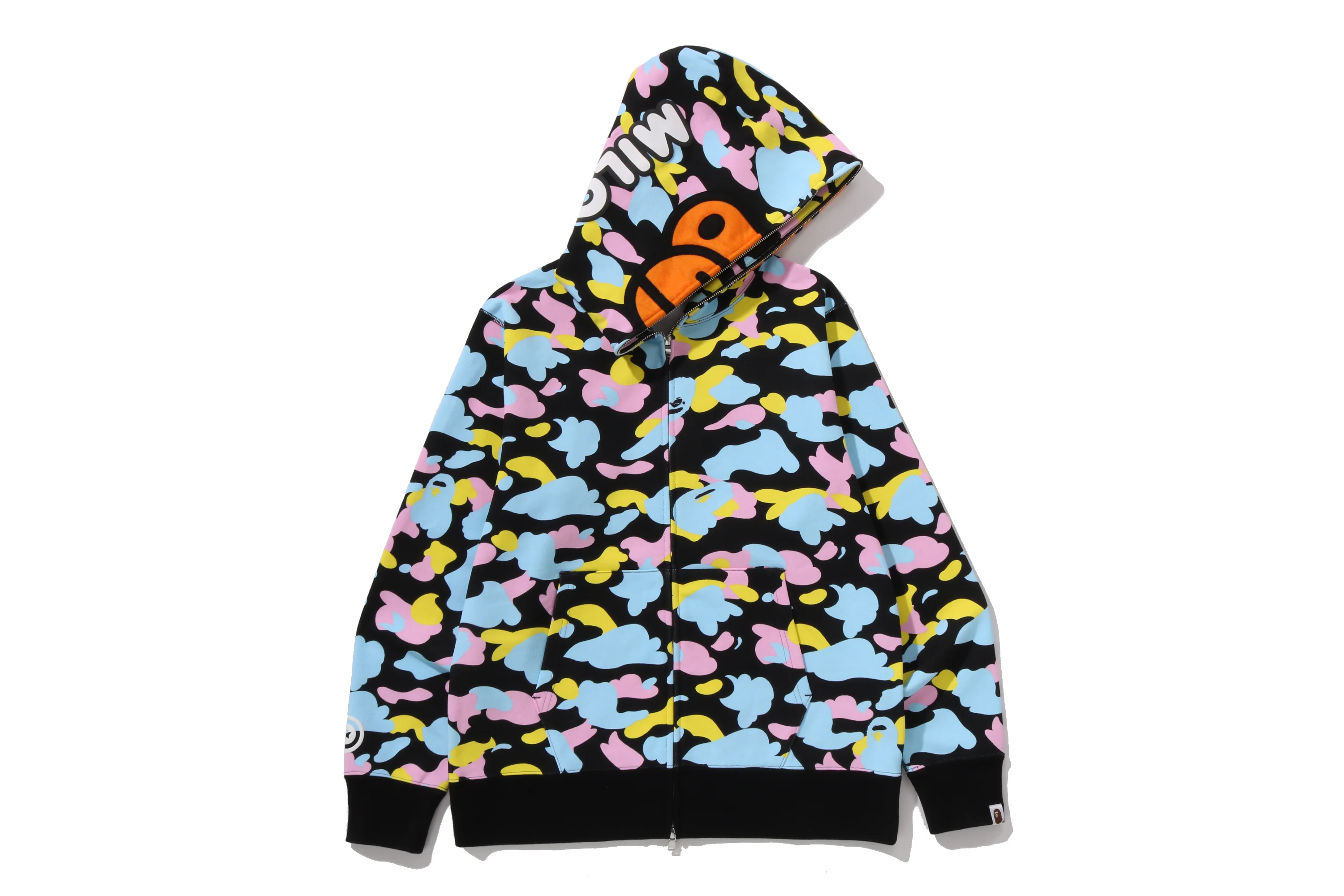 NEW MULTI CAMO BABY MILO REGULAR FIT FULL ZIP HOODIE - Image 2