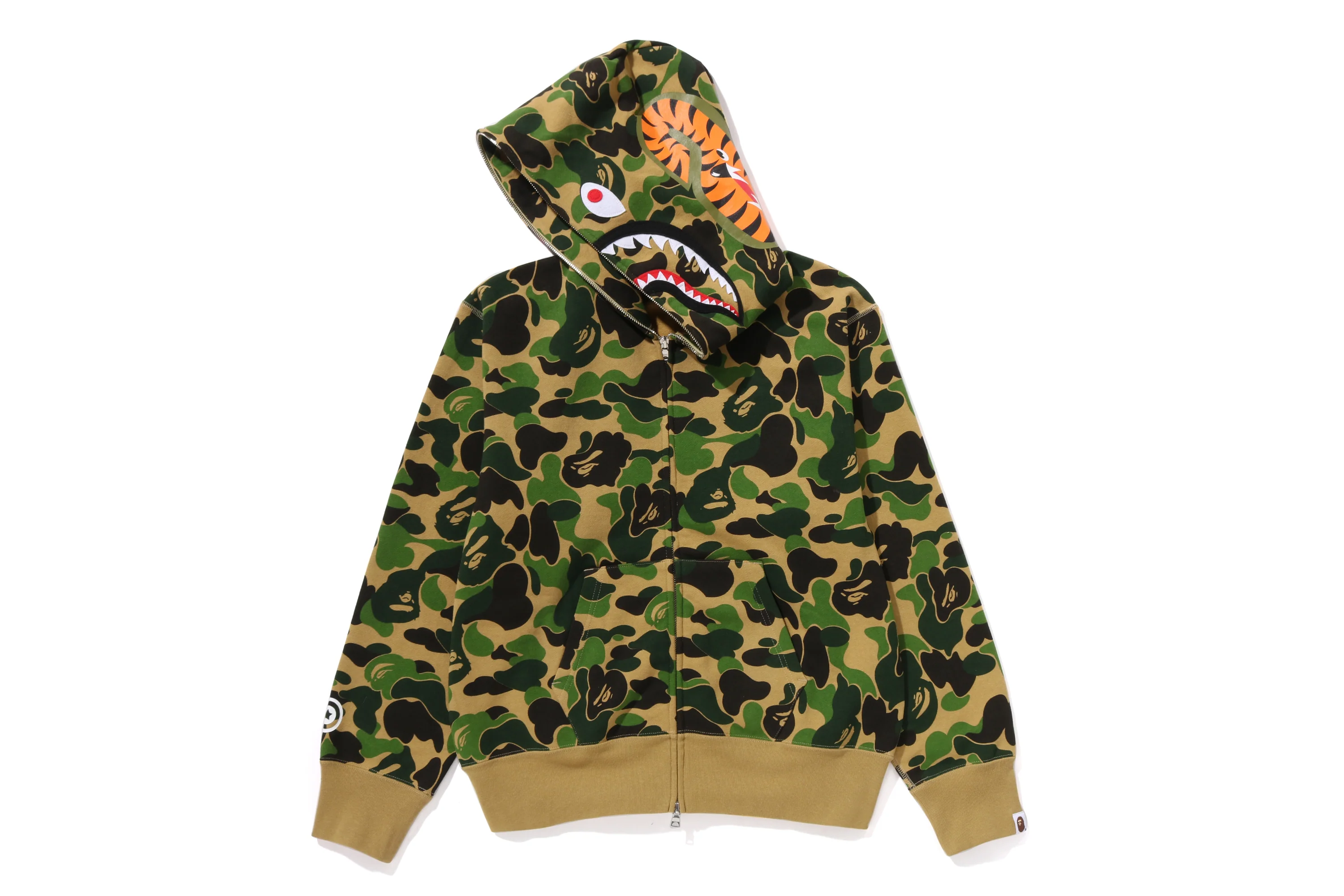 ABC CAMO SHARK FULL ZIP HOODIE LADIES - Image 2