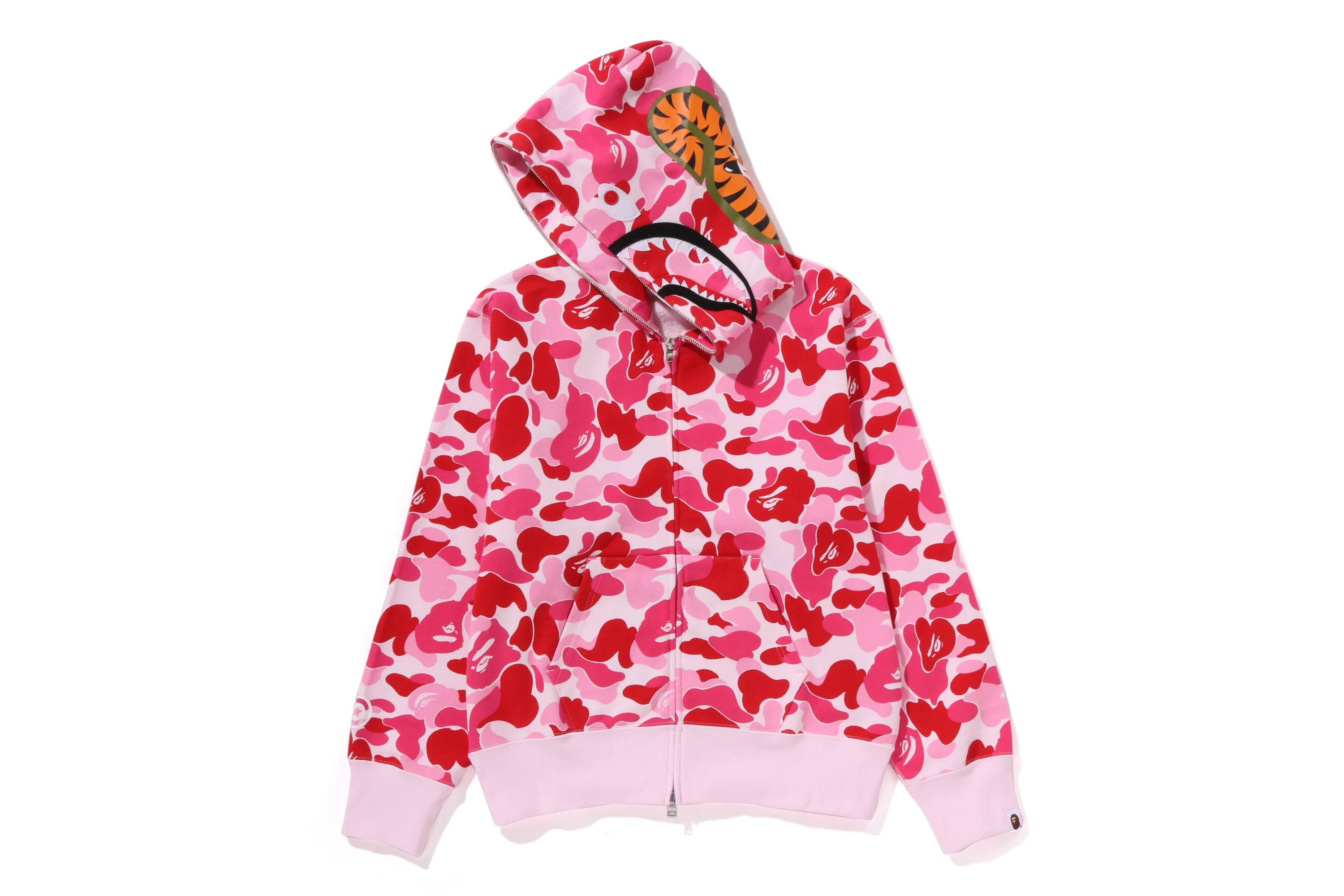 ABC CAMO SHARK FULL ZIP HOODIE LADIES - Image 5
