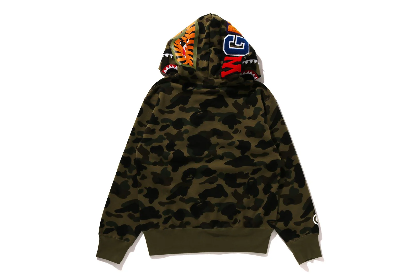 1ST CAMO SHARK FULL ZIP HOODIE LADIES - Image 3