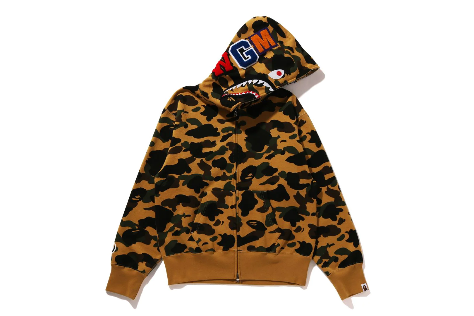 1ST CAMO SHARK FULL ZIP HOODIE LADIES - Image 5
