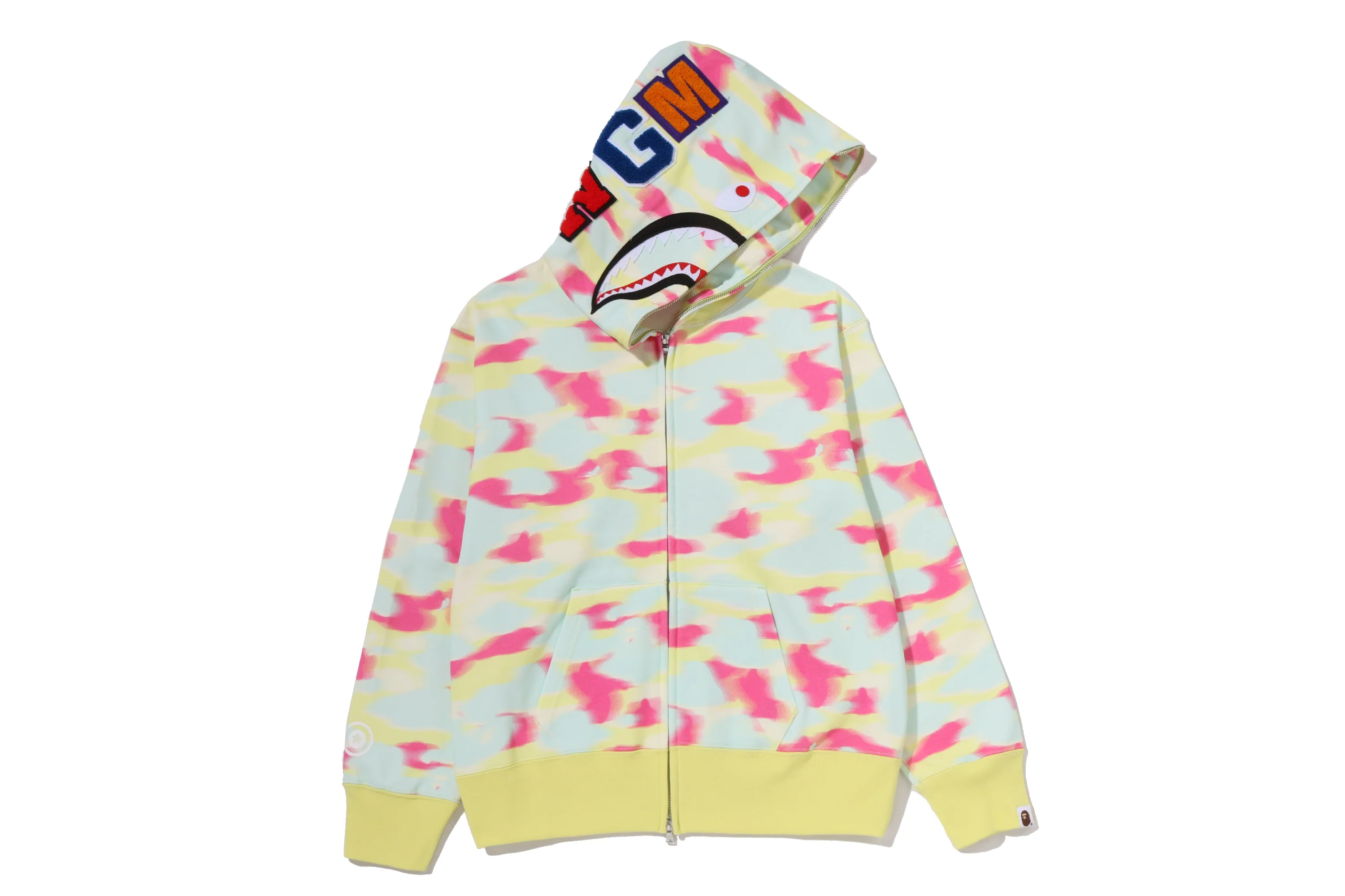 SCREEN CAMO SHARK FULL ZIP HOODIE LADIES - Image 4