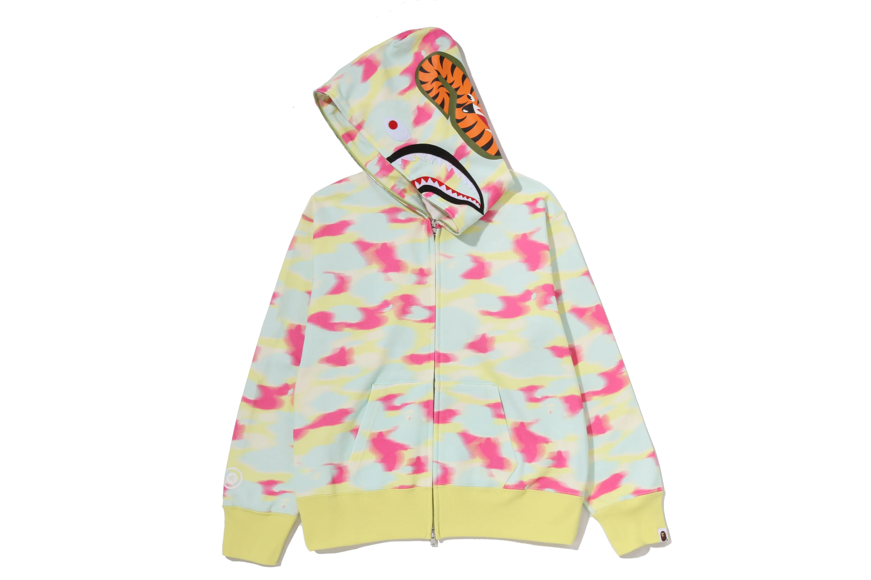 SCREEN CAMO SHARK FULL ZIP HOODIE LADIES - Image 5