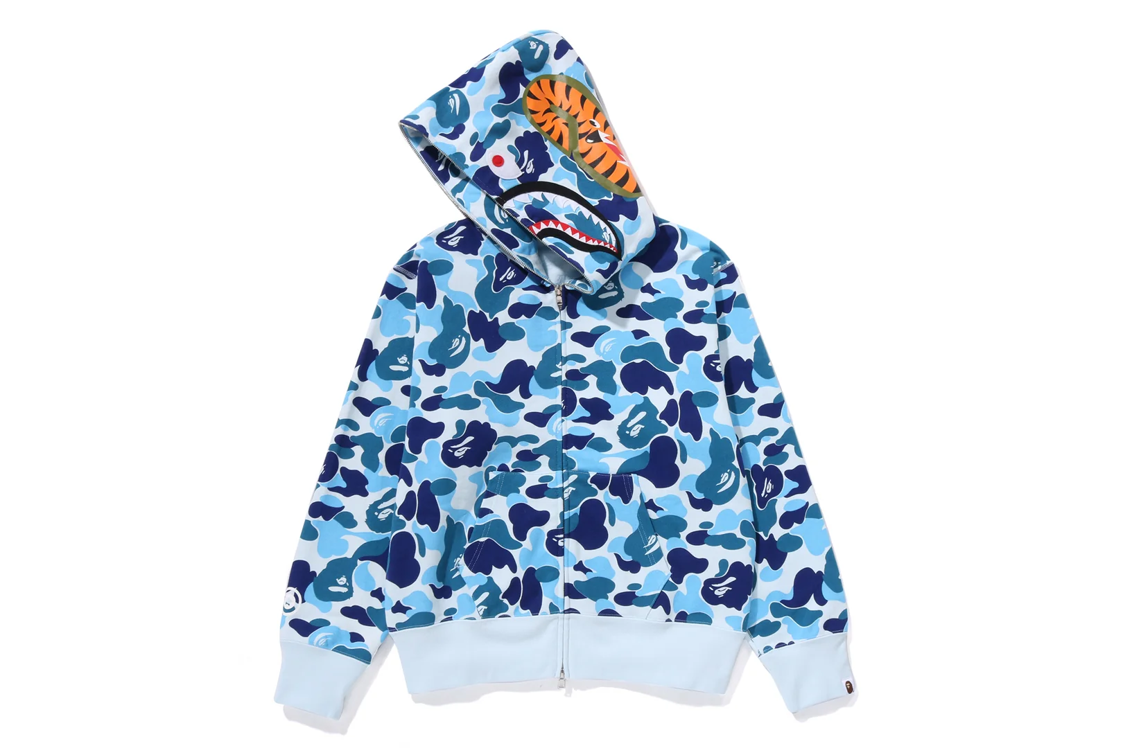 ABC CAMO SHARK FULL ZIP HOODIE LADIES - Image 4