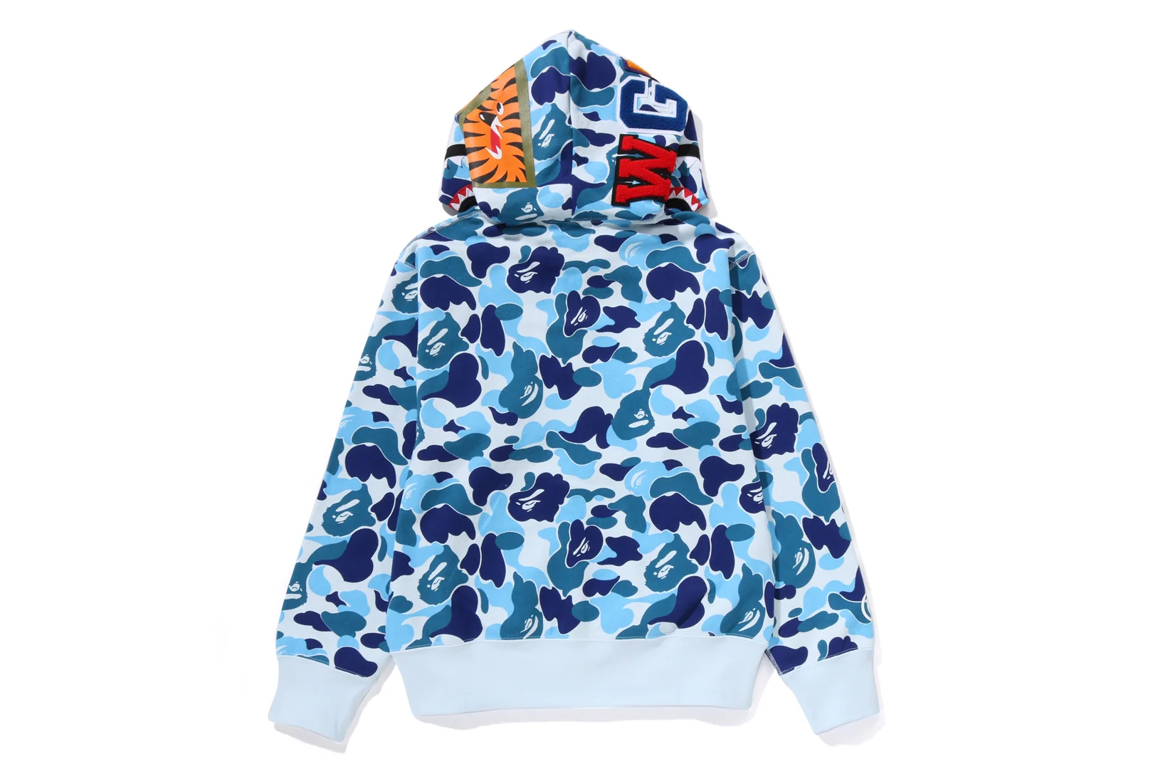ABC CAMO SHARK FULL ZIP HOODIE LADIES - Image 5