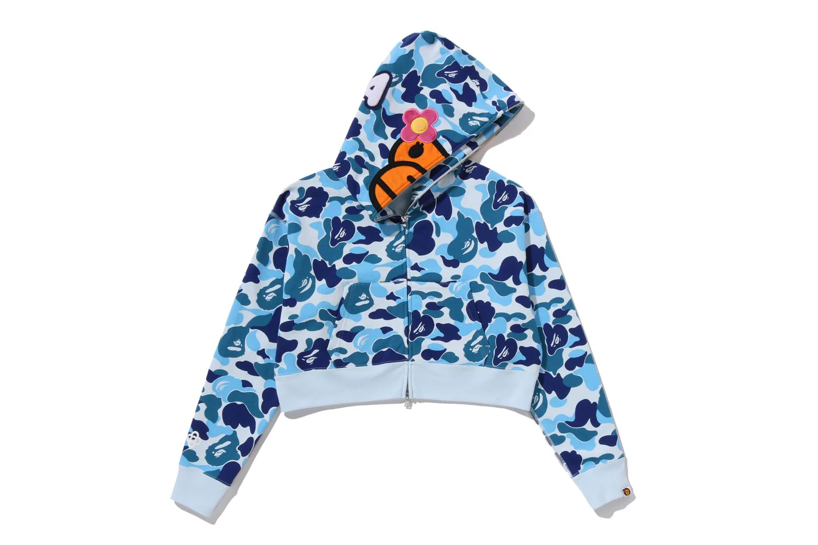 ABC CAMO BABY LISA CROPPED FULL ZIP HOODIE LADIES - Image 2