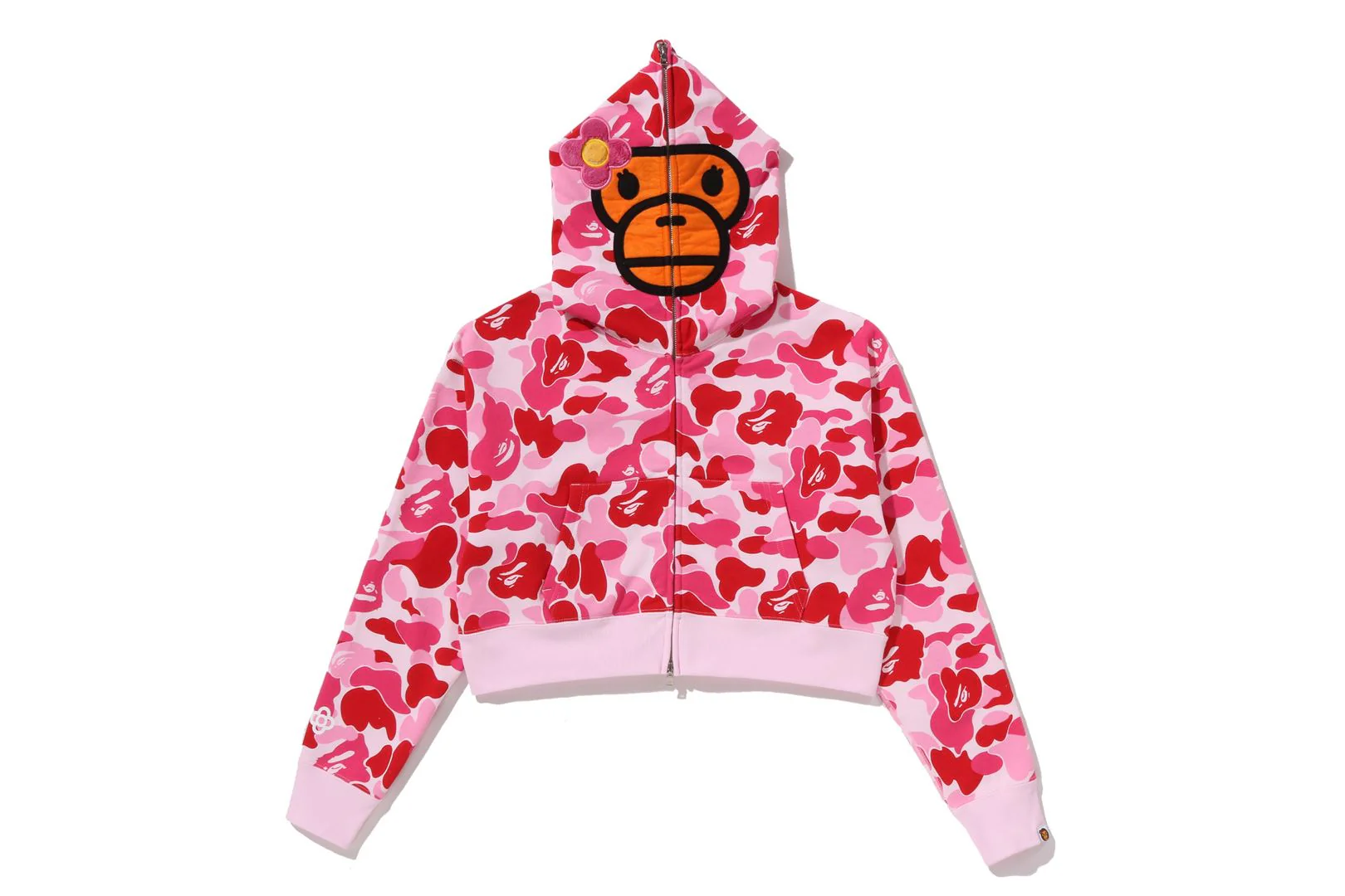 ABC CAMO BABY LISA CROPPED FULL ZIP HOODIE LADIES - Image 9