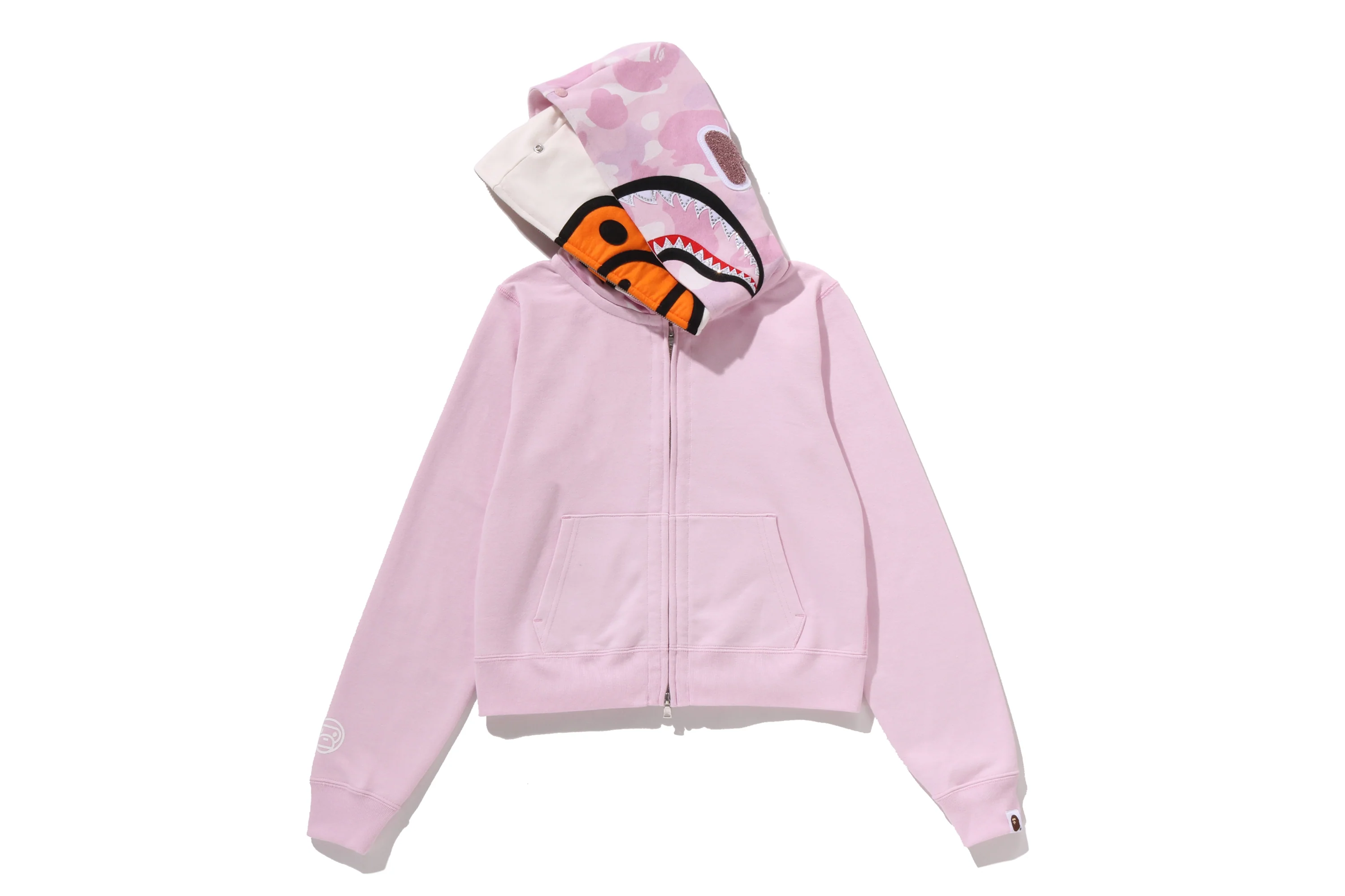 MILO SHARK CROPPED FULL ZIP DOUBLE HOODIE LADIES - Image 10