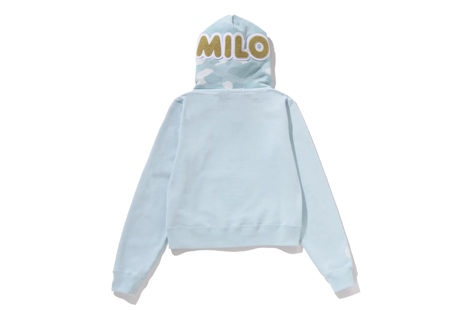 MILO SHARK CROPPED FULL ZIP DOUBLE HOODIE LADIES - Image 4