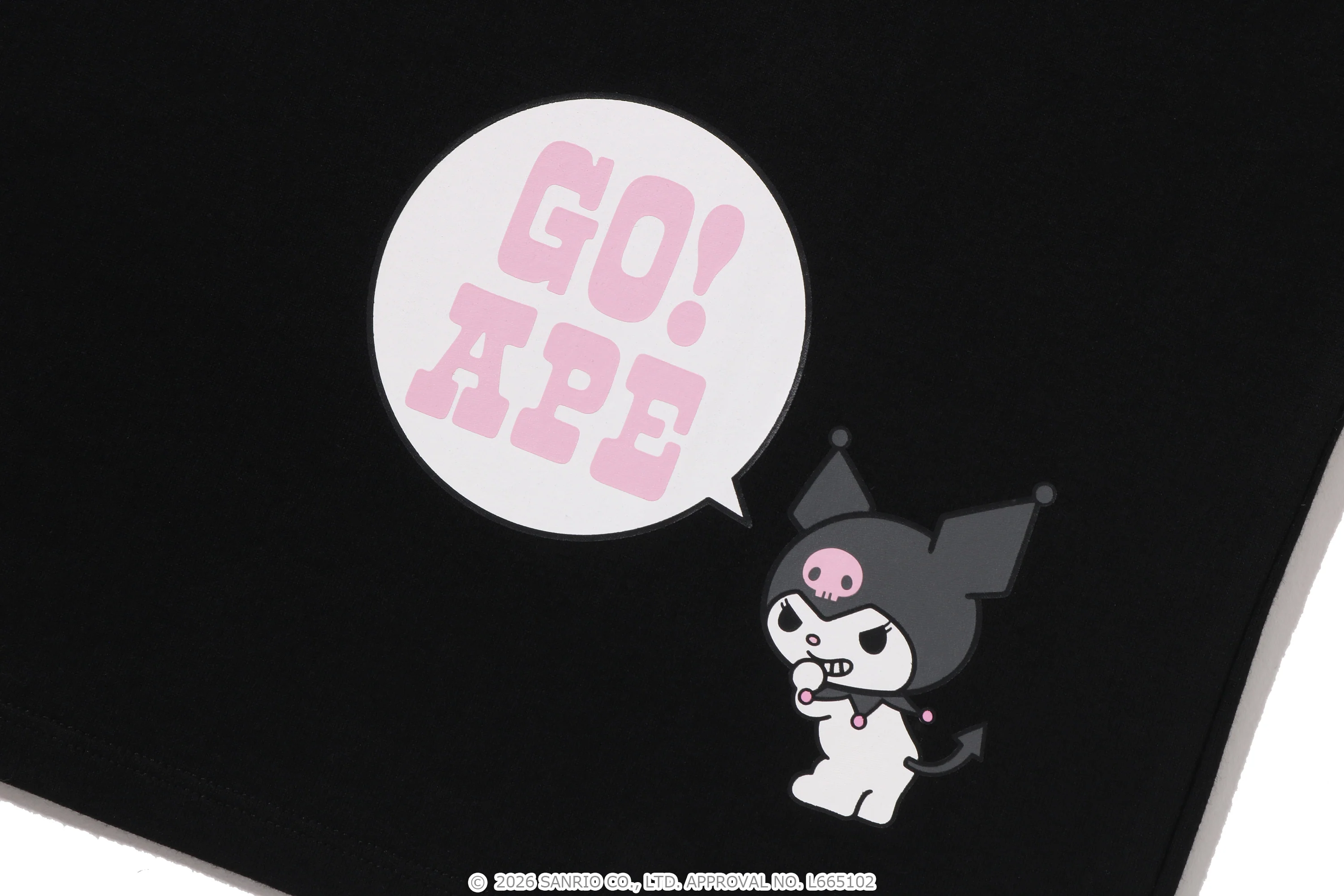 BAPE X KUROMI COLLEGE TEE KIDS - Image 4