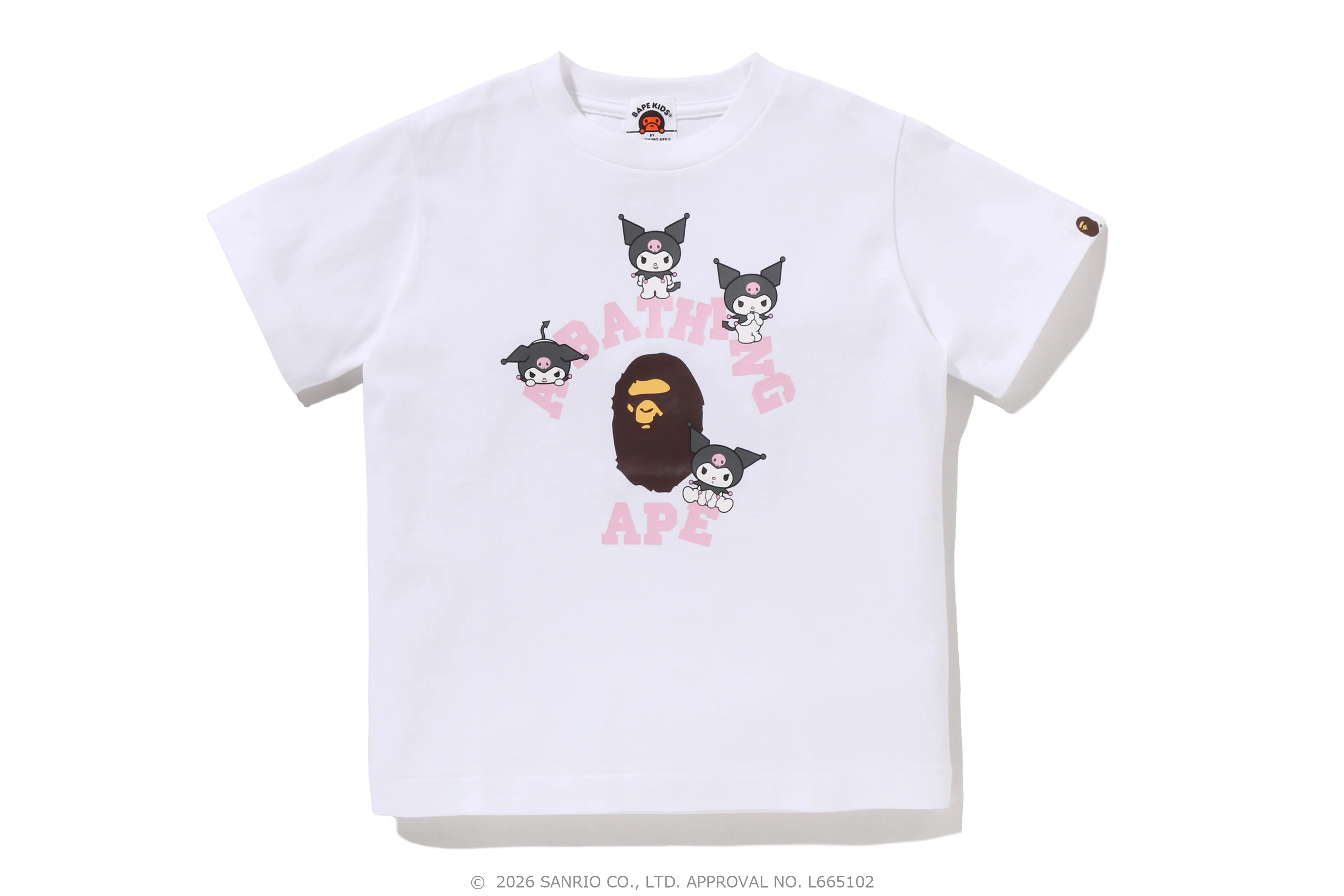 BAPE X KUROMI COLLEGE TEE KIDS - Image 5