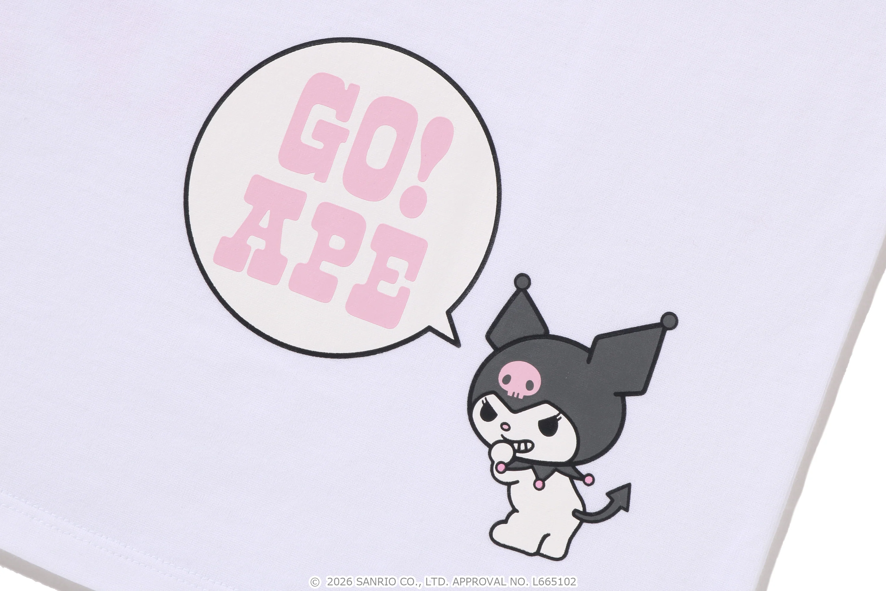 BAPE X KUROMI COLLEGE TEE KIDS - Image 8