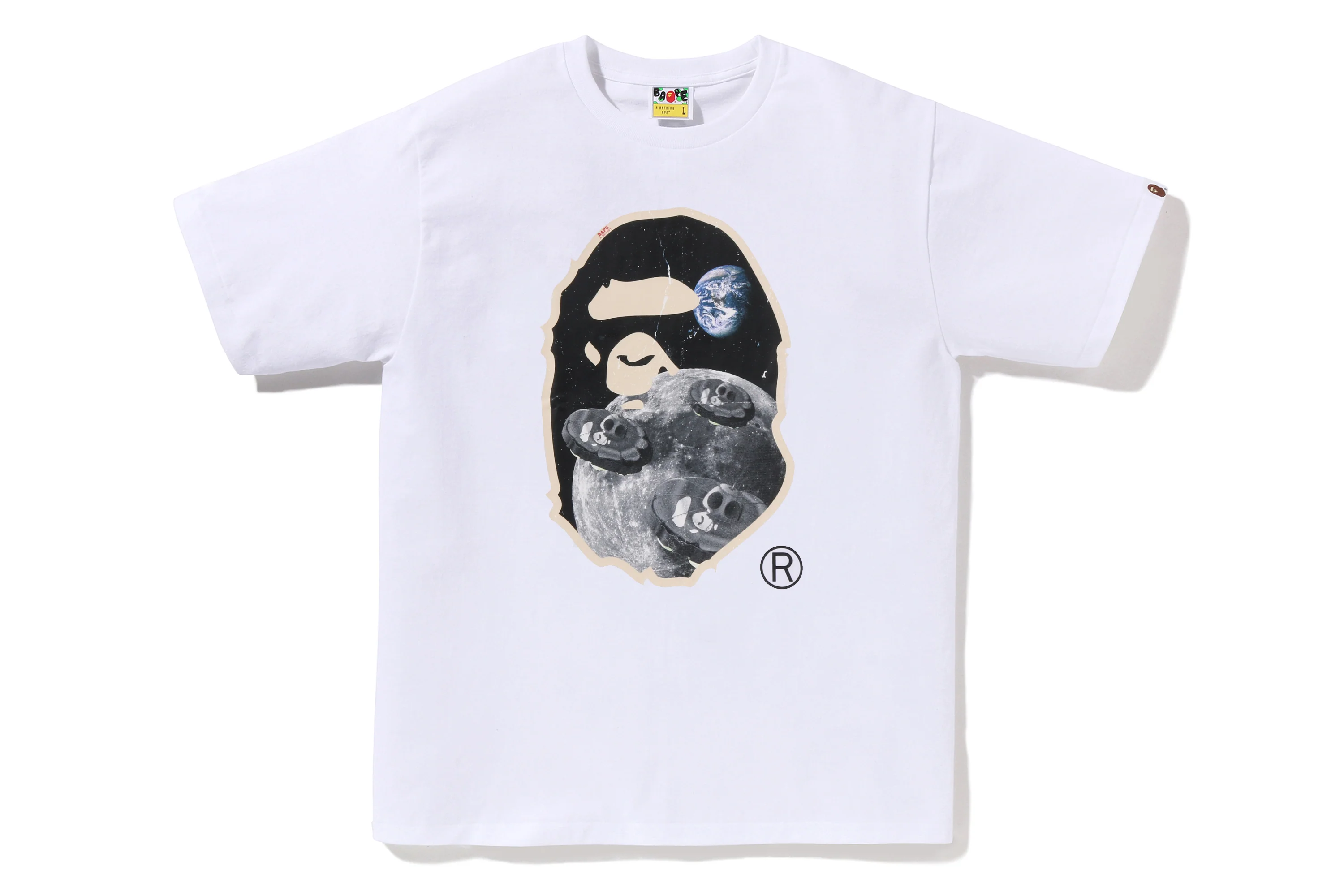 MOON APE HEAD OLD PHOTO TEE - Image 3