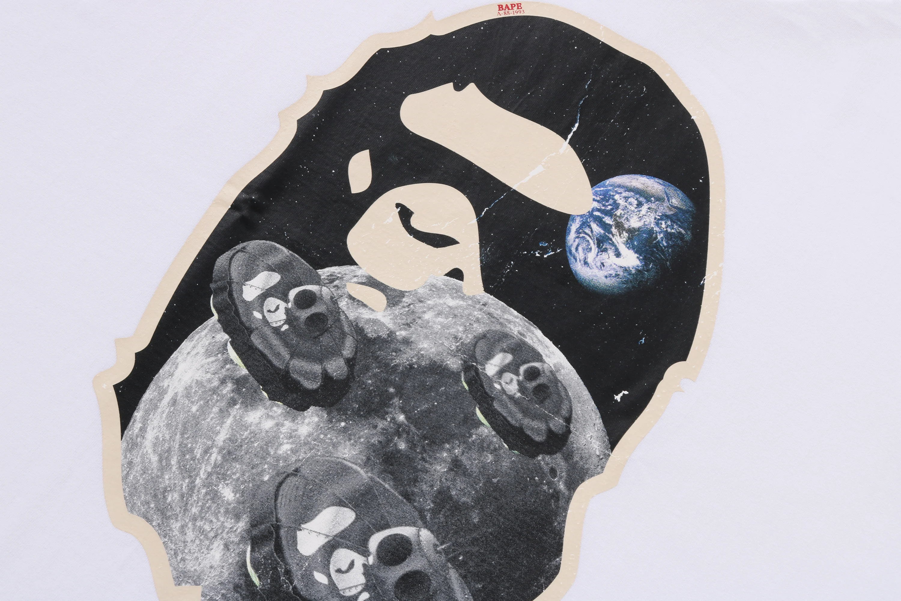 MOON APE HEAD OLD PHOTO TEE - Image 4