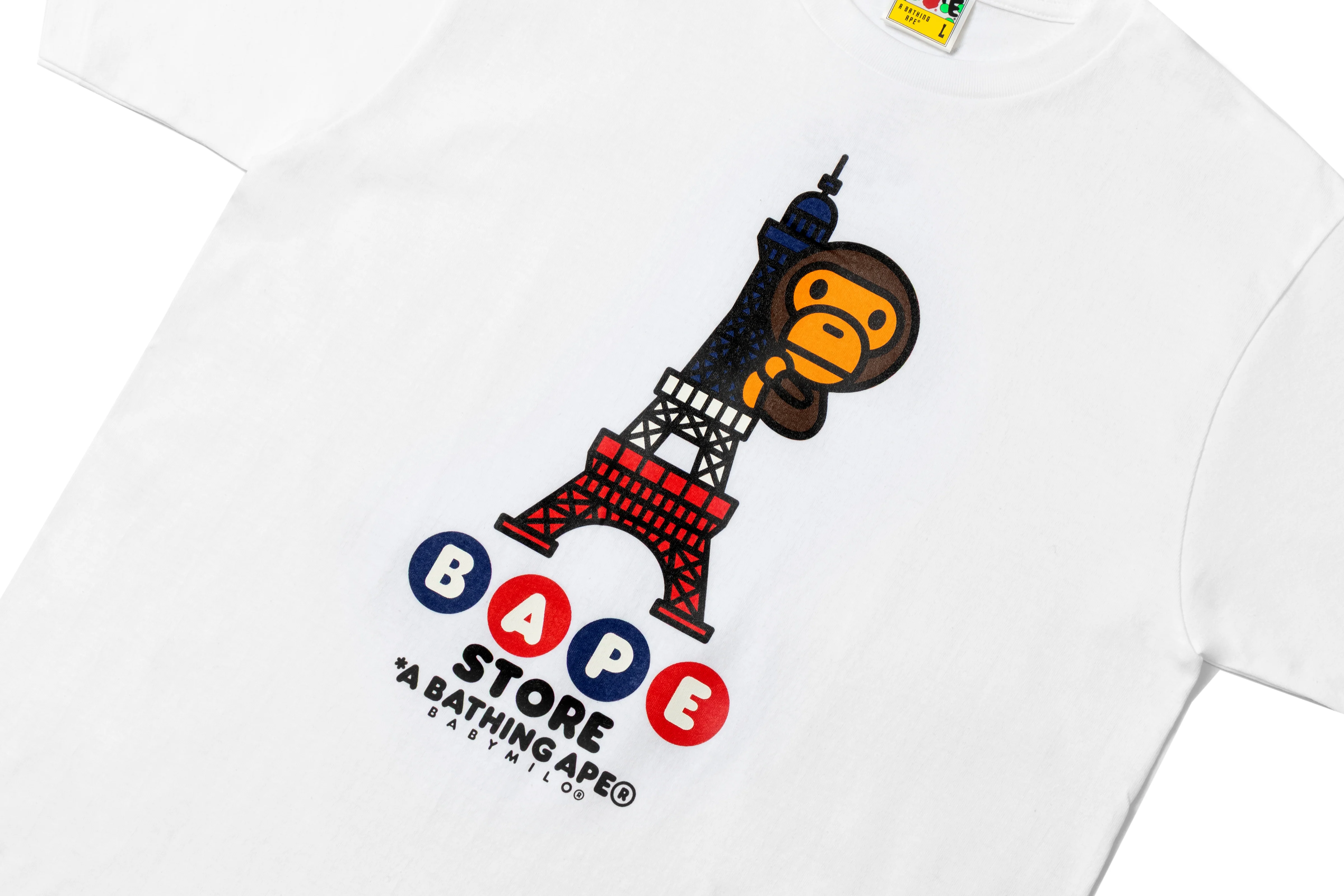 BAPE STORE PARIS 6TH ANNIV. BABY MILO TEE - Image 5