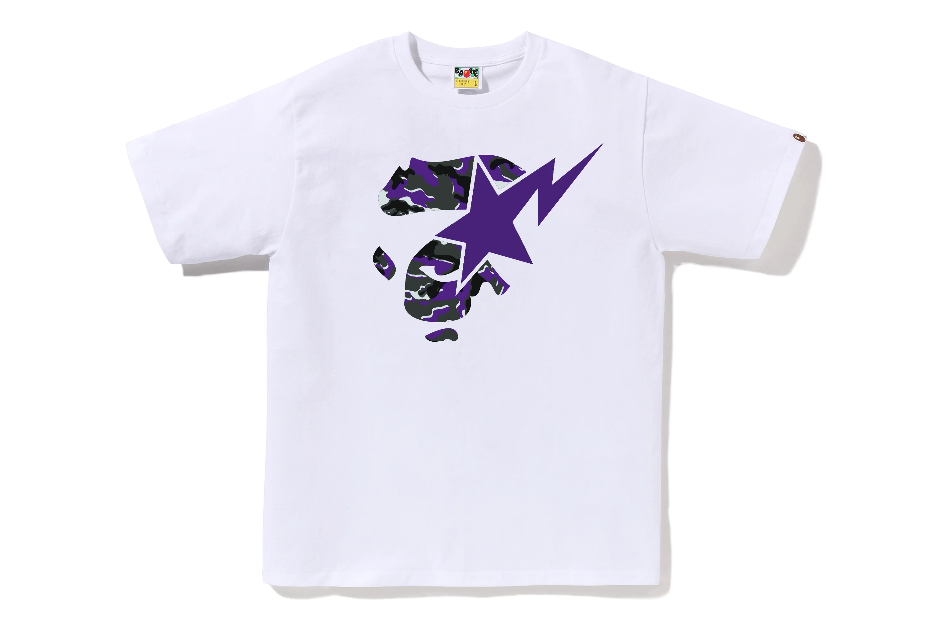 GLITCH WOODLAND CAMO APE FACE STA TEE - Image 7