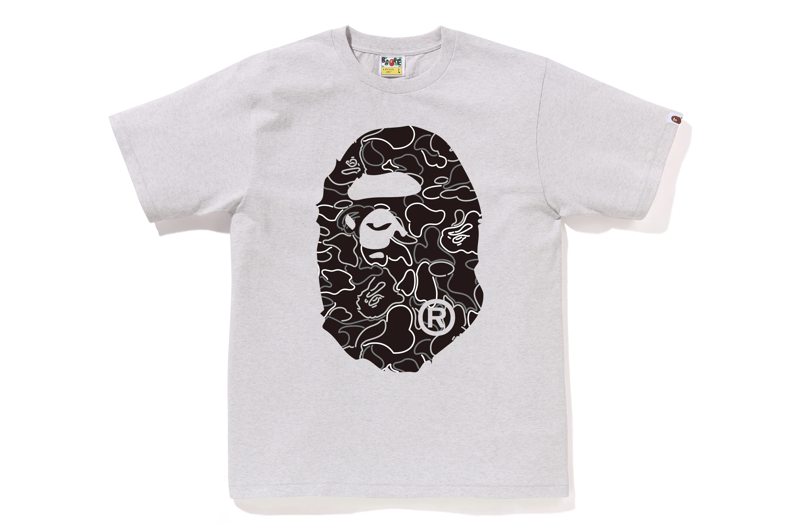 NEON CAMO BIG APE HEAD TEE MENS - Image 3