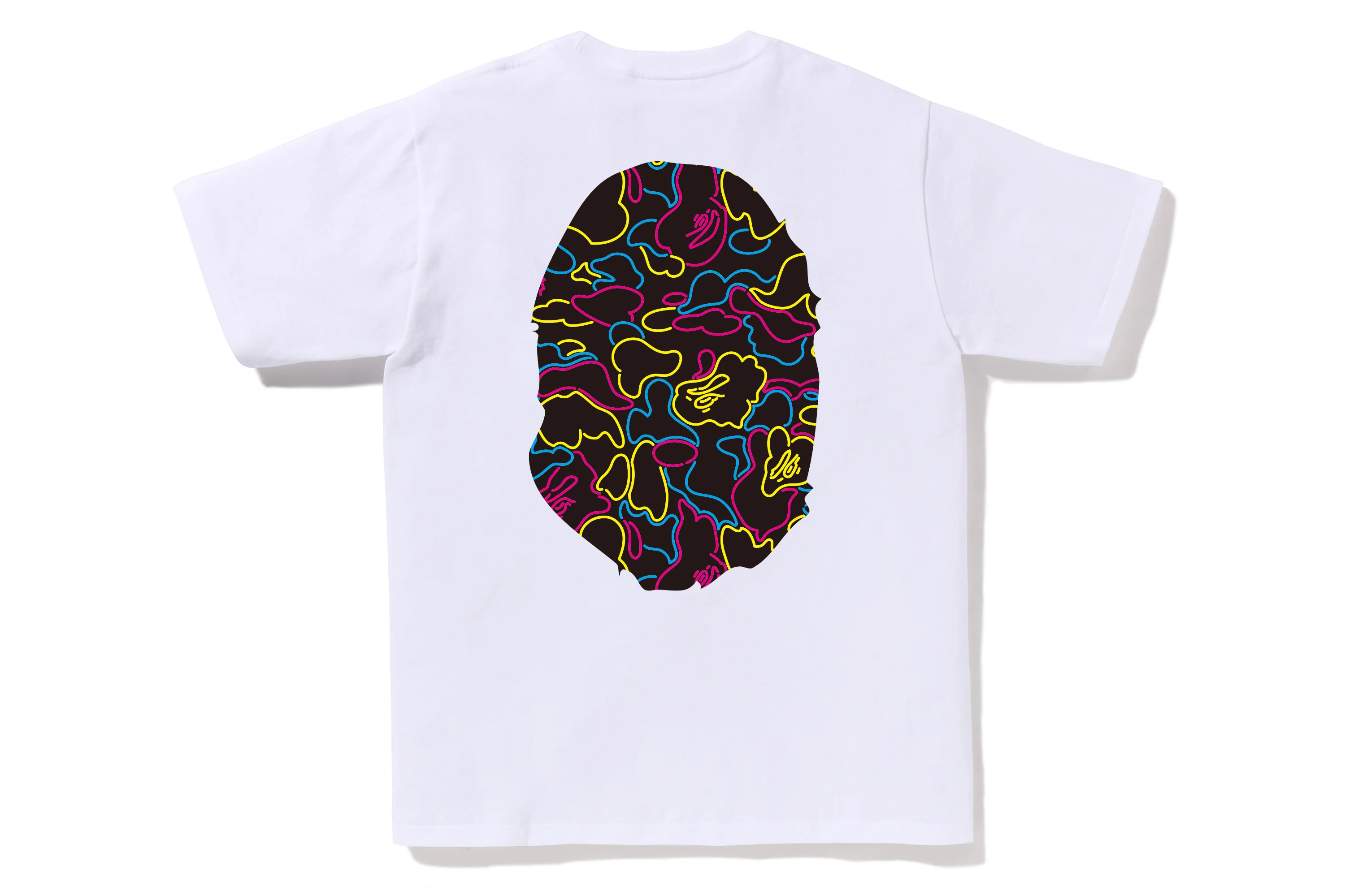 NEON CAMO BIG APE HEAD TEE MENS - Image 6