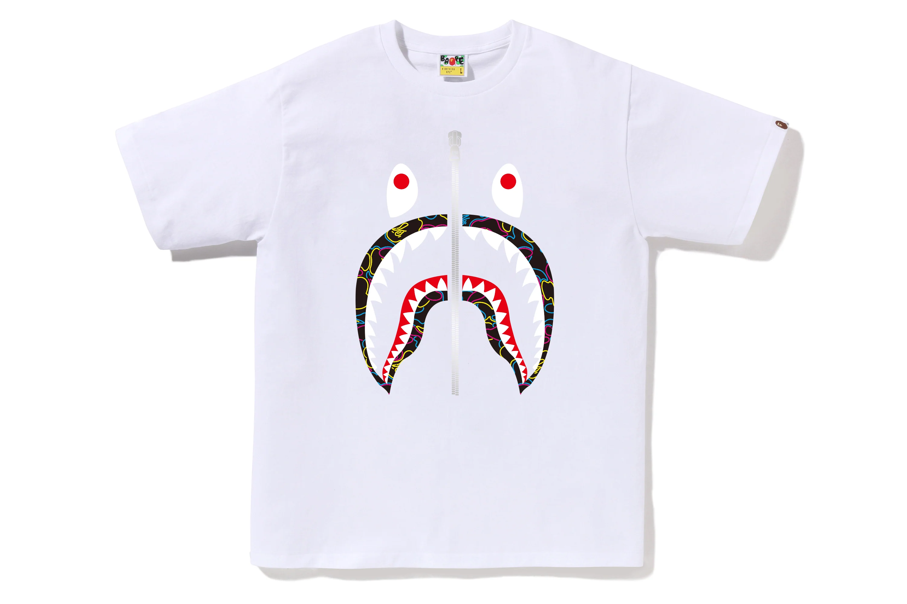 NEON CAMO SHARK TEE - Image 3