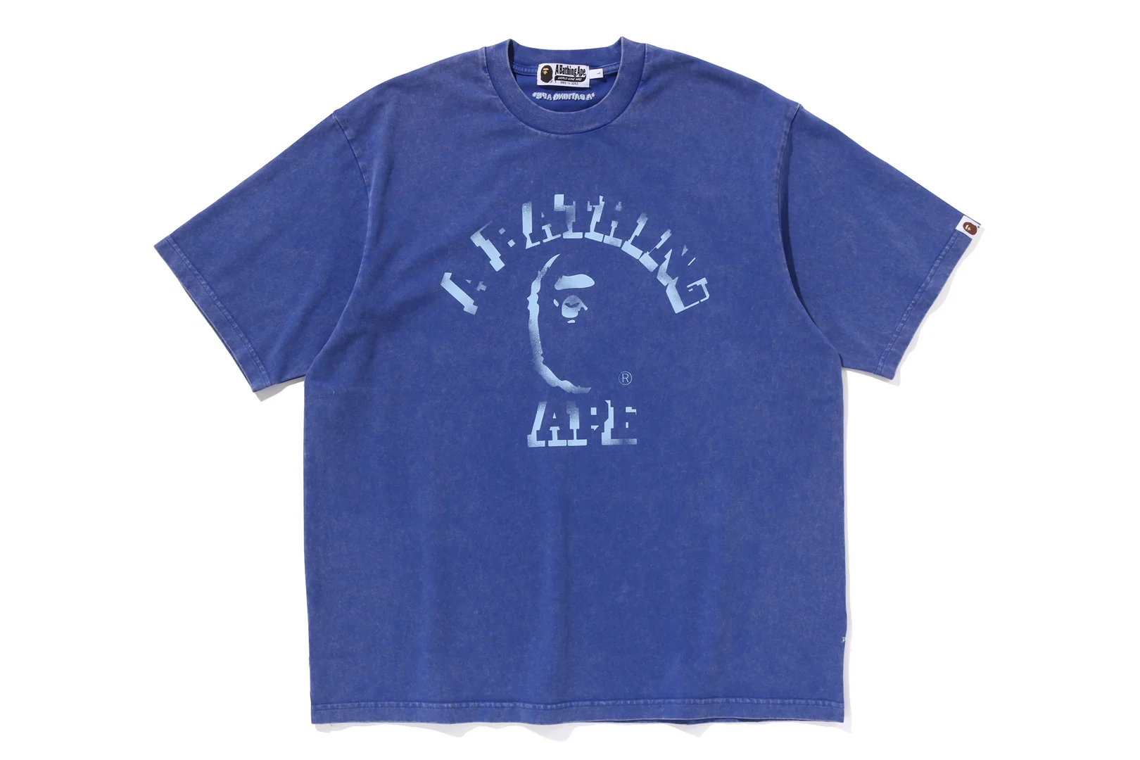 GARMENT DYE SPRAY PRINT COLLEGE RELAXED FIT TEE MENS - Image 5