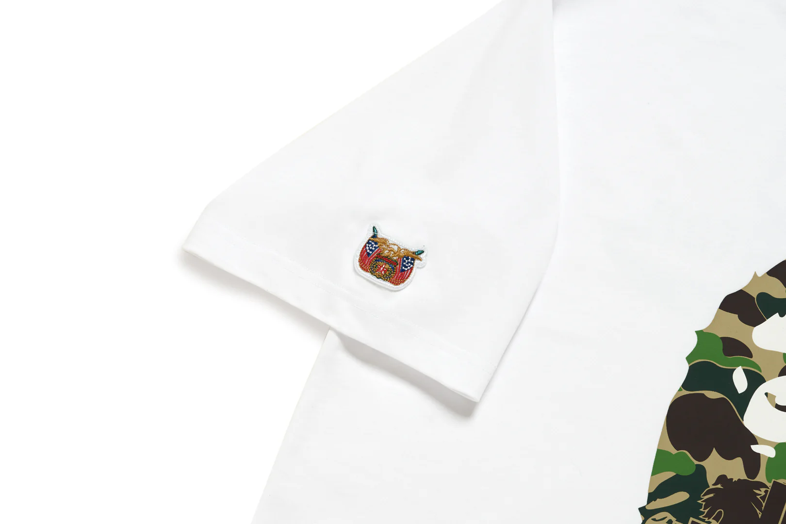 BAPE X JEFF HAMILTON - ABC CAMO BY BATHING APE MULTI LOGO RELAXED FIT TEE - Image 5