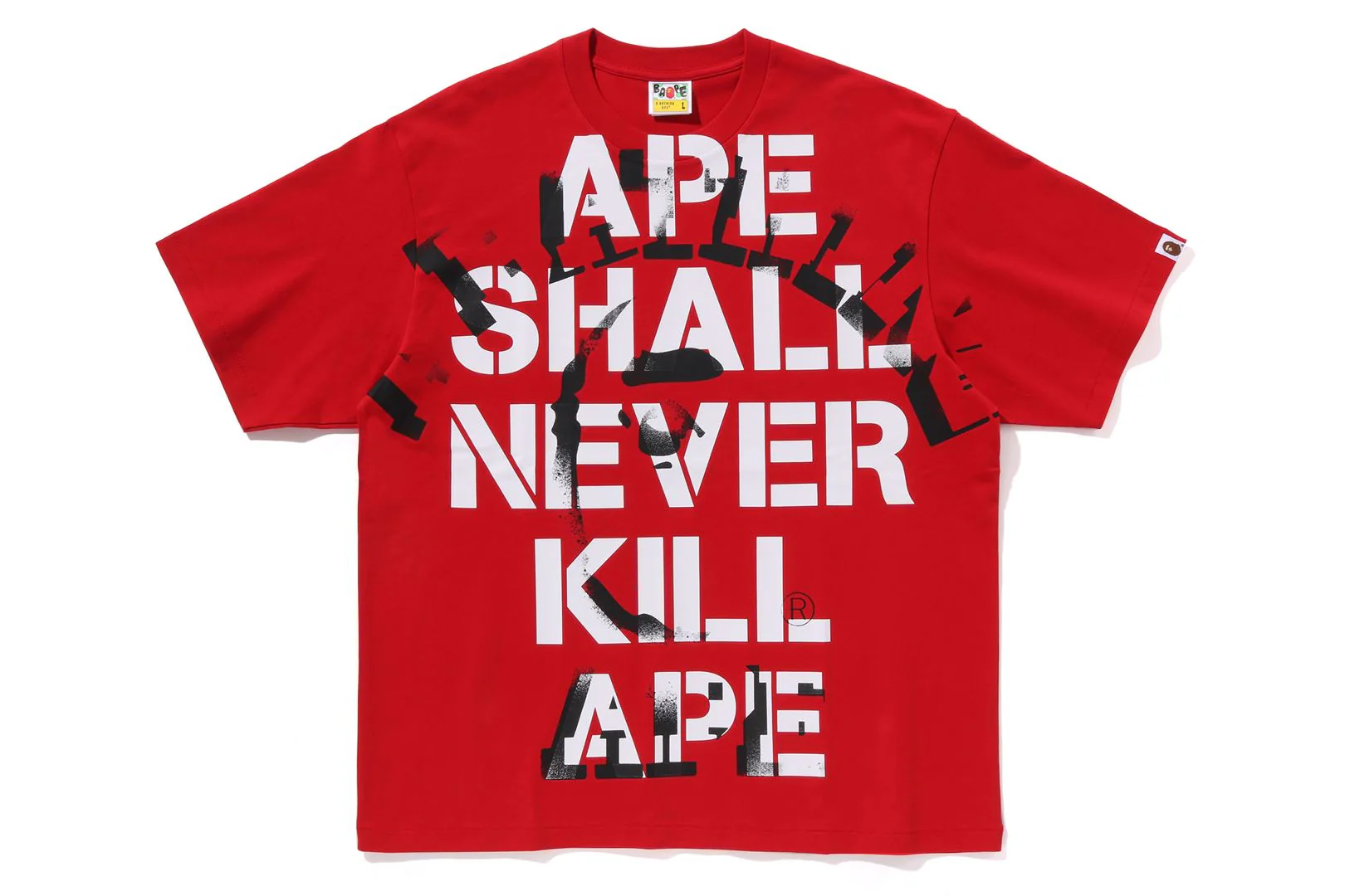 SPRAY PRINT COLLEGE RELAXED FIT TEE - Image 3