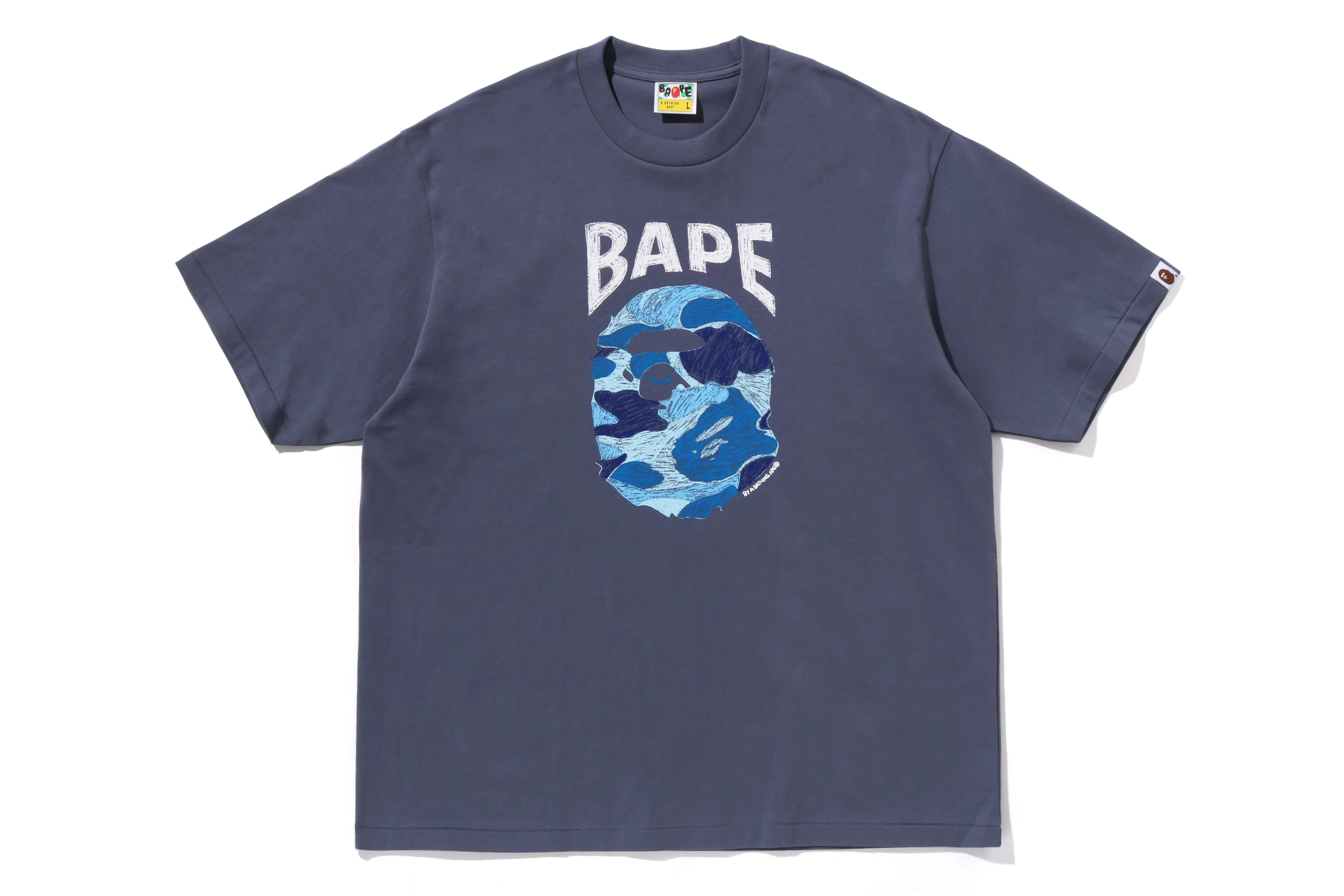 ABC CAMO HAND DRAW APE HEAD RELAXED FIT TEE MENS - Image 5