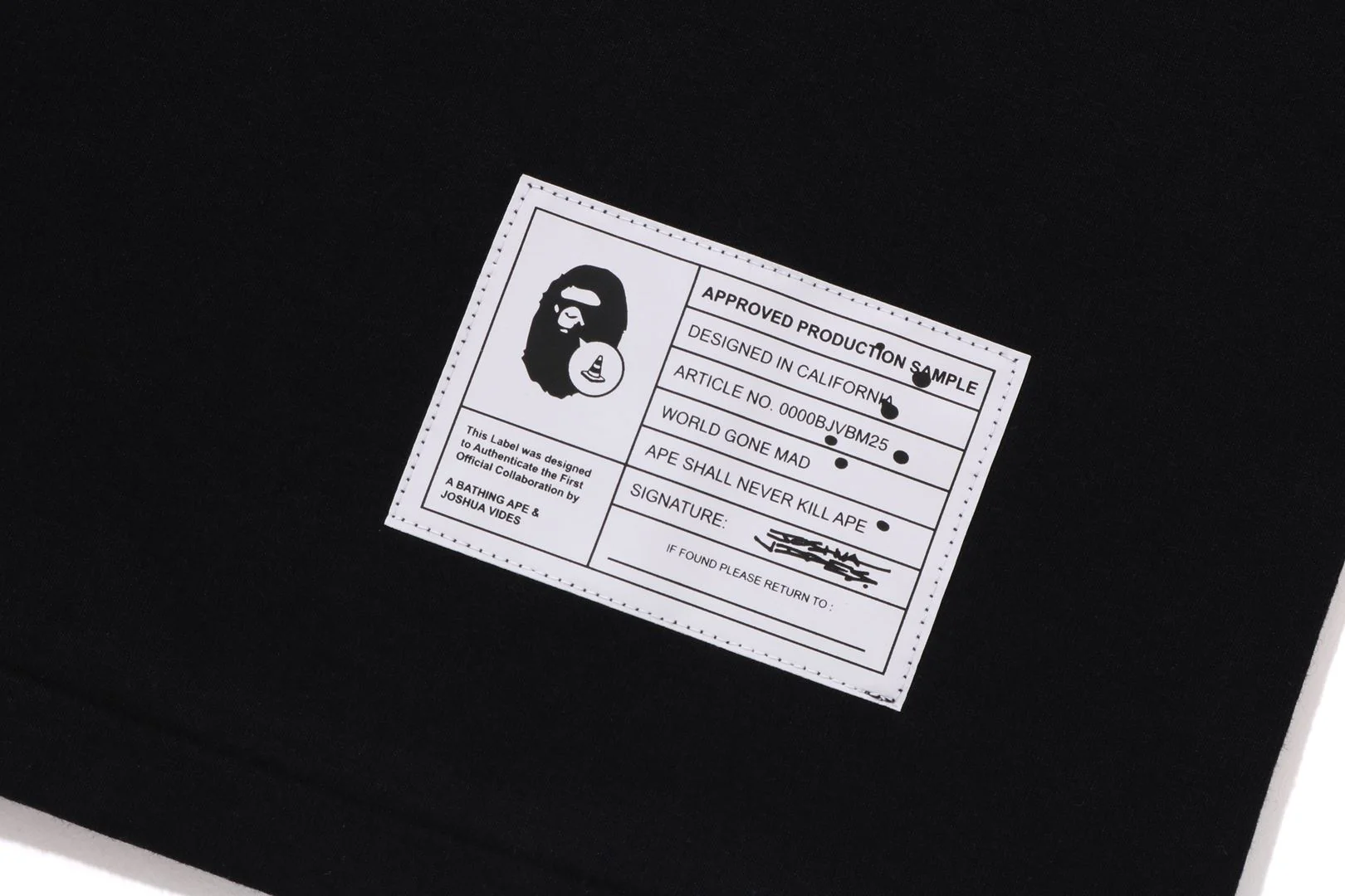 BAPE X JOSHUA VIDES - MILO SHARK TEE MENS - Image 5