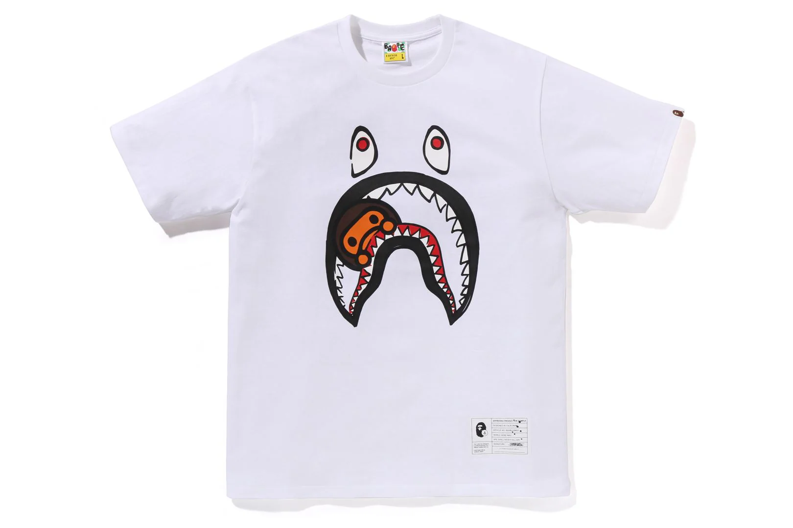 BAPE X JOSHUA VIDES - MILO SHARK TEE MENS - Image 6