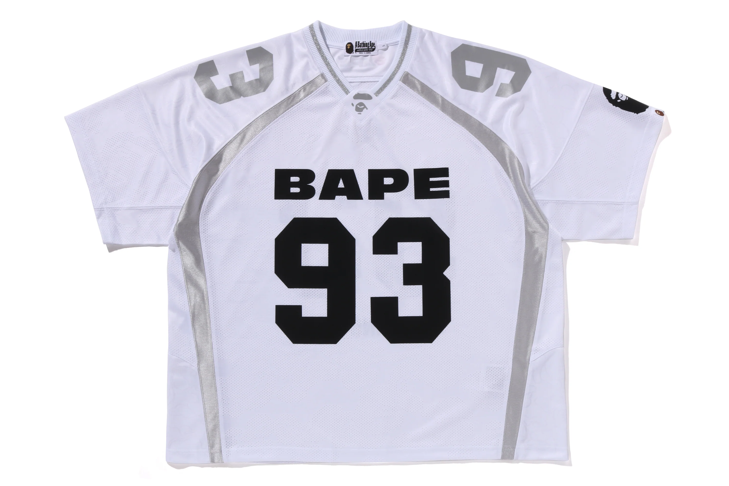 LINE CAMO JACQUARD RELAXED FIT FOOTBALL JERSEY - Image 4
