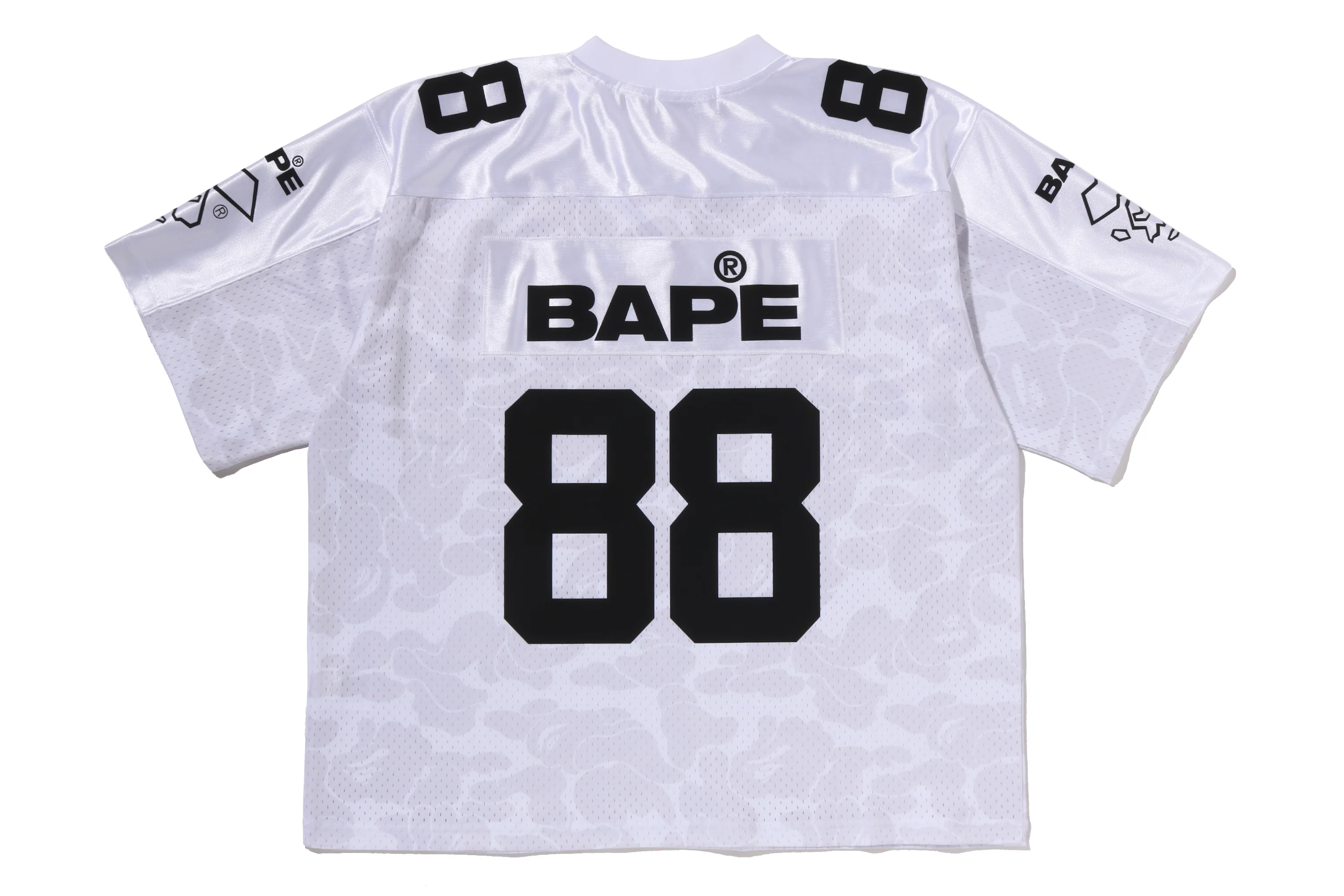 SOLID CAMO MULTI LOGO RELAXED FIT FOOTBALL JERSEY TEE - Image 5