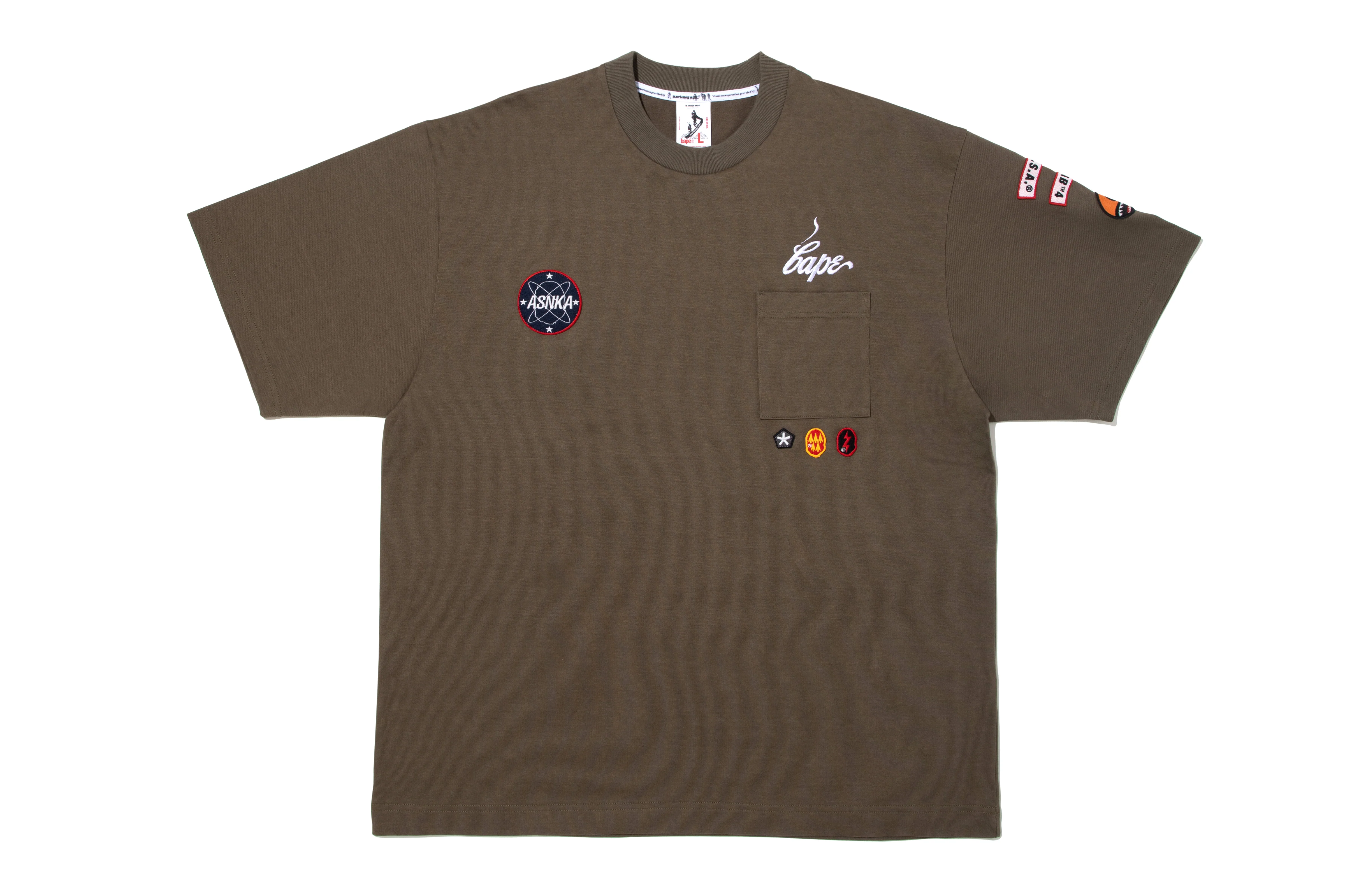 BAPE BY KAZUKI KURAISHI MULTI PATCH MILITARY TEE - Image 5