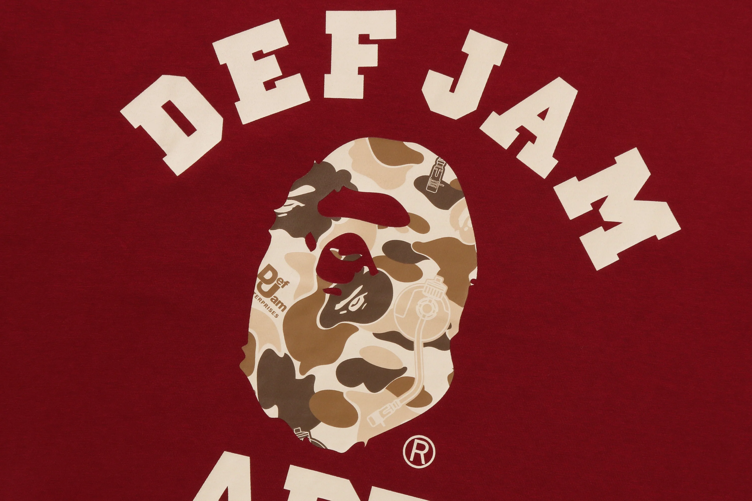 BAPE X DEF JAM CAMO COLLEGE RELAXED FIT TEE - Image 3