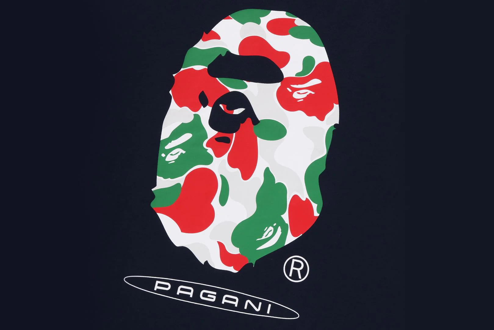 BAPE X PAGANI CAMO APE HEAD RELAXED FIT TEE - Image 3