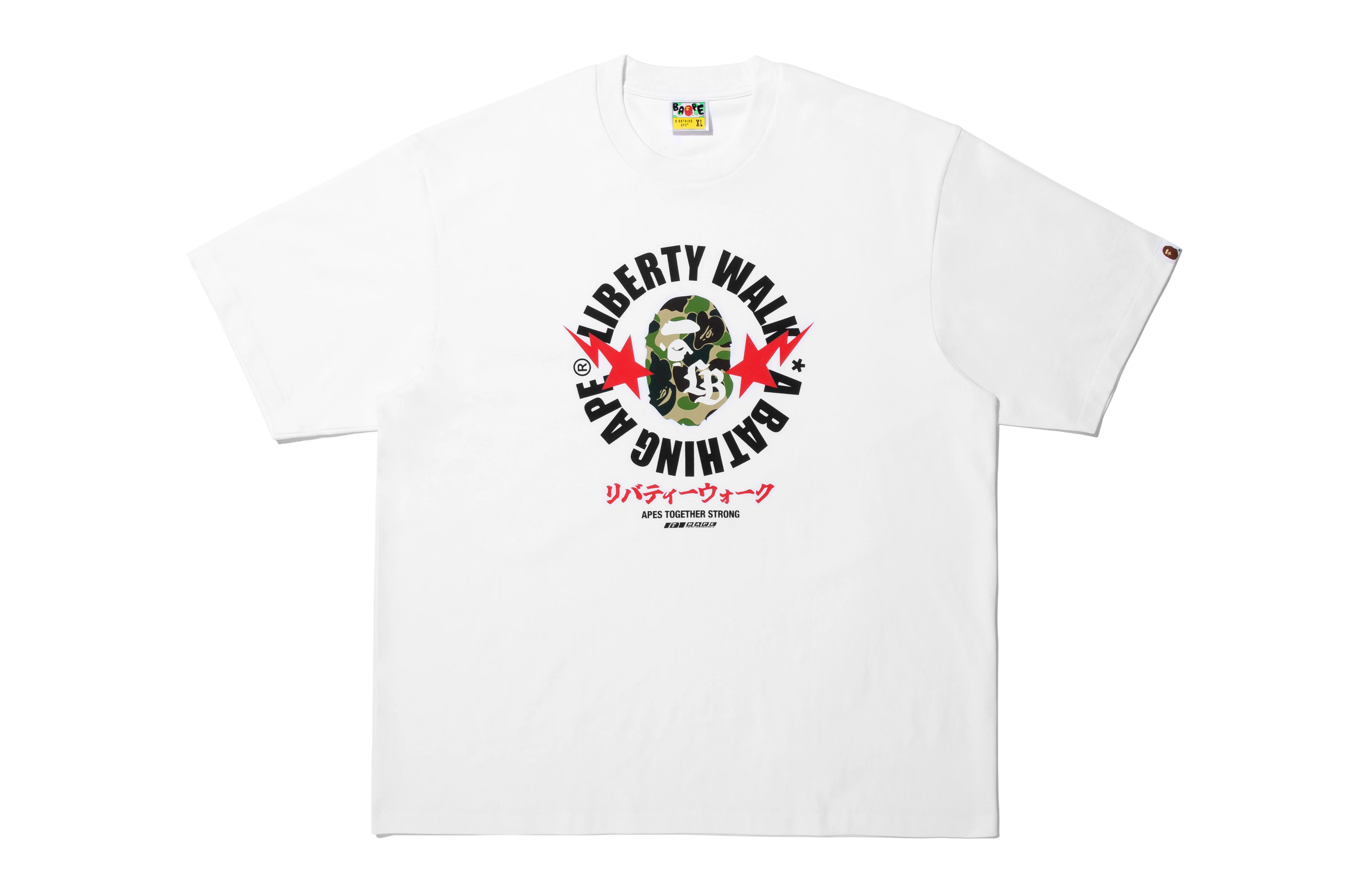 BAPE X LIBERTY WALK ABC CAMO APE HEAD RELAXED FIT TEE - Image 2