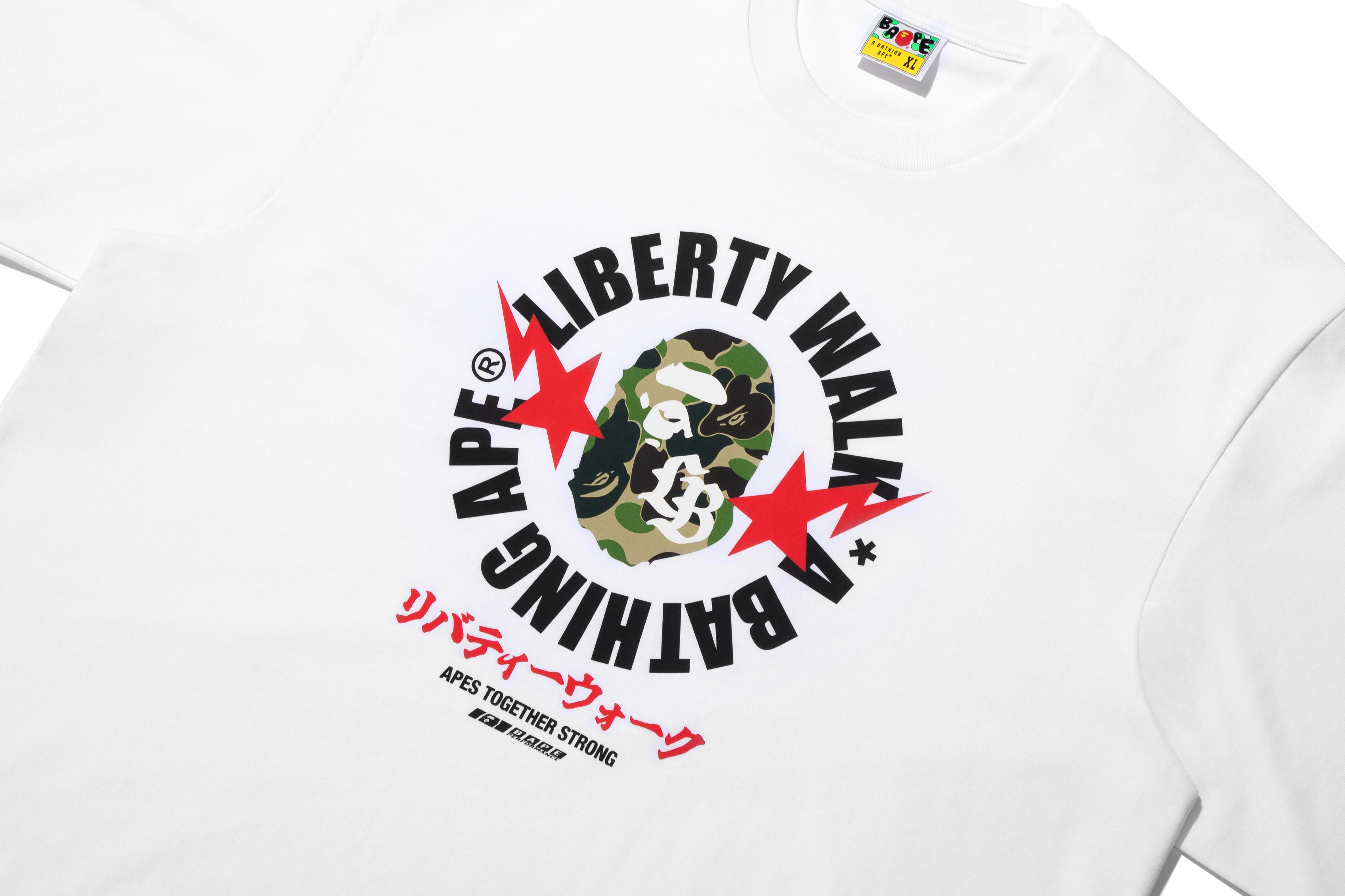 BAPE X LIBERTY WALK ABC CAMO APE HEAD RELAXED FIT TEE - Image 5