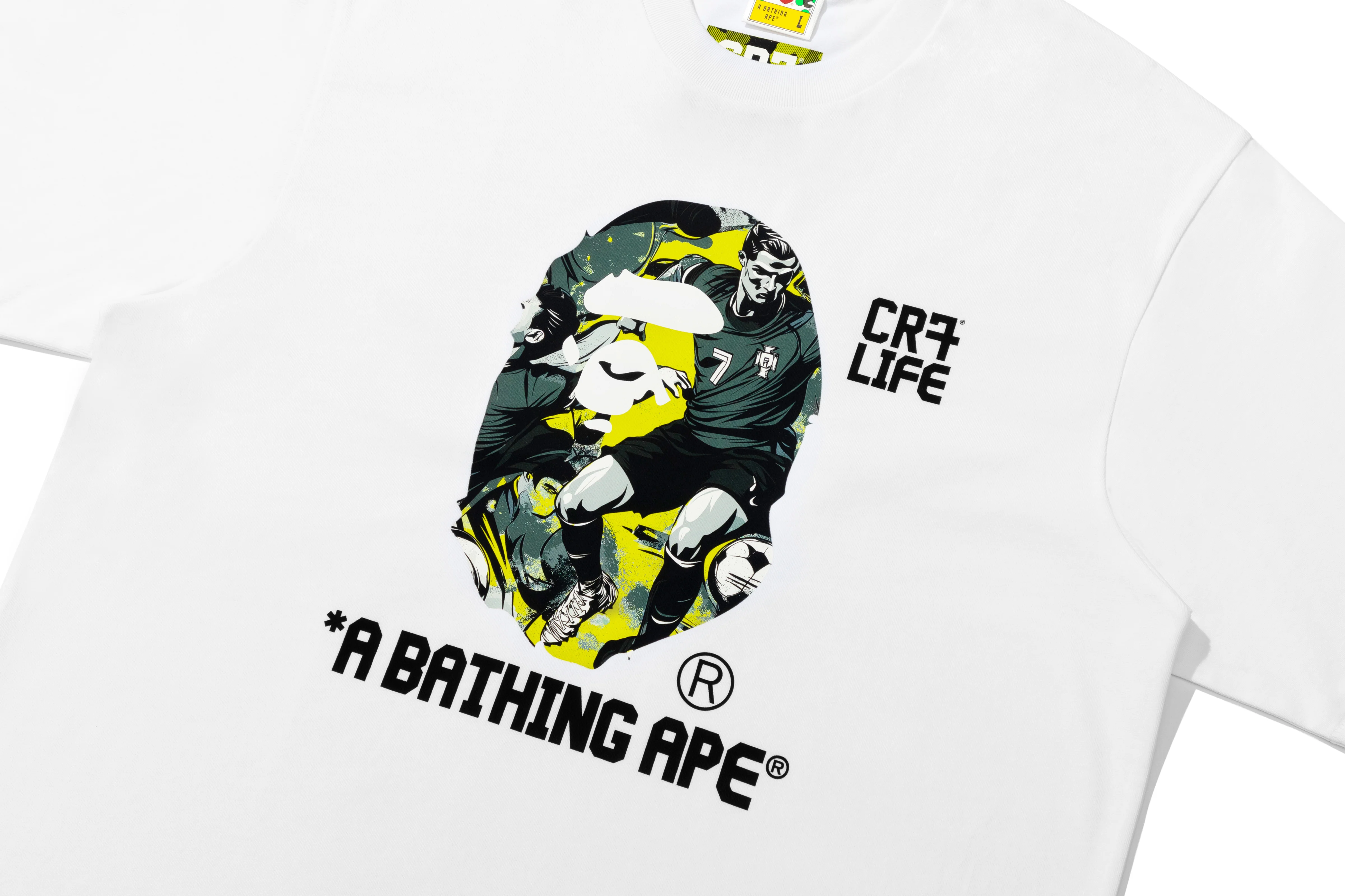 BAPE X CR7 LIFE GRAPHIC A BATHING APE RELAXED FIT TEE #1 - Image 5