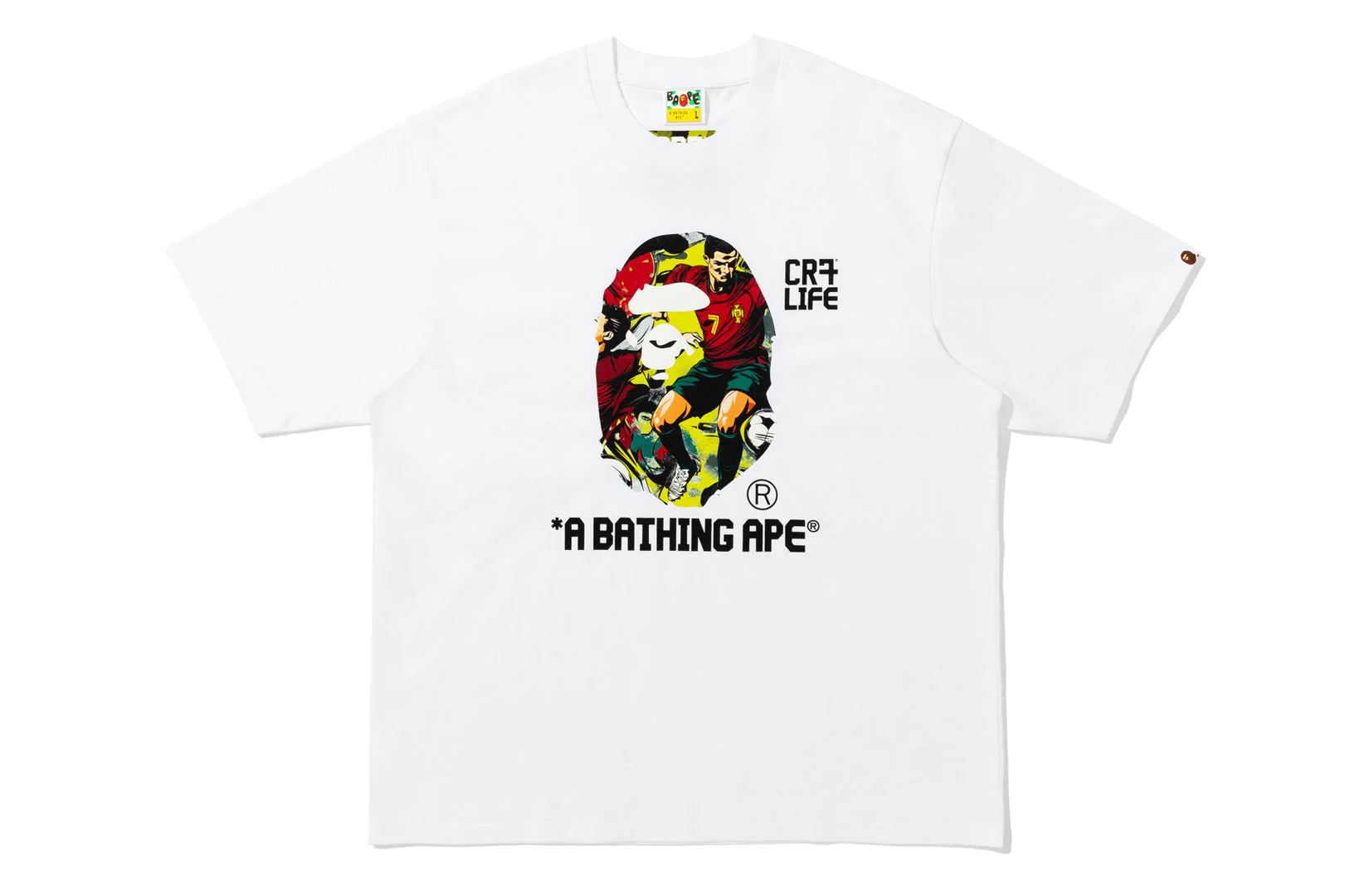 BAPE X CR7 LIFE GRAPHIC A BATHING APE RELAXED FIT TEE #2 - Image 4