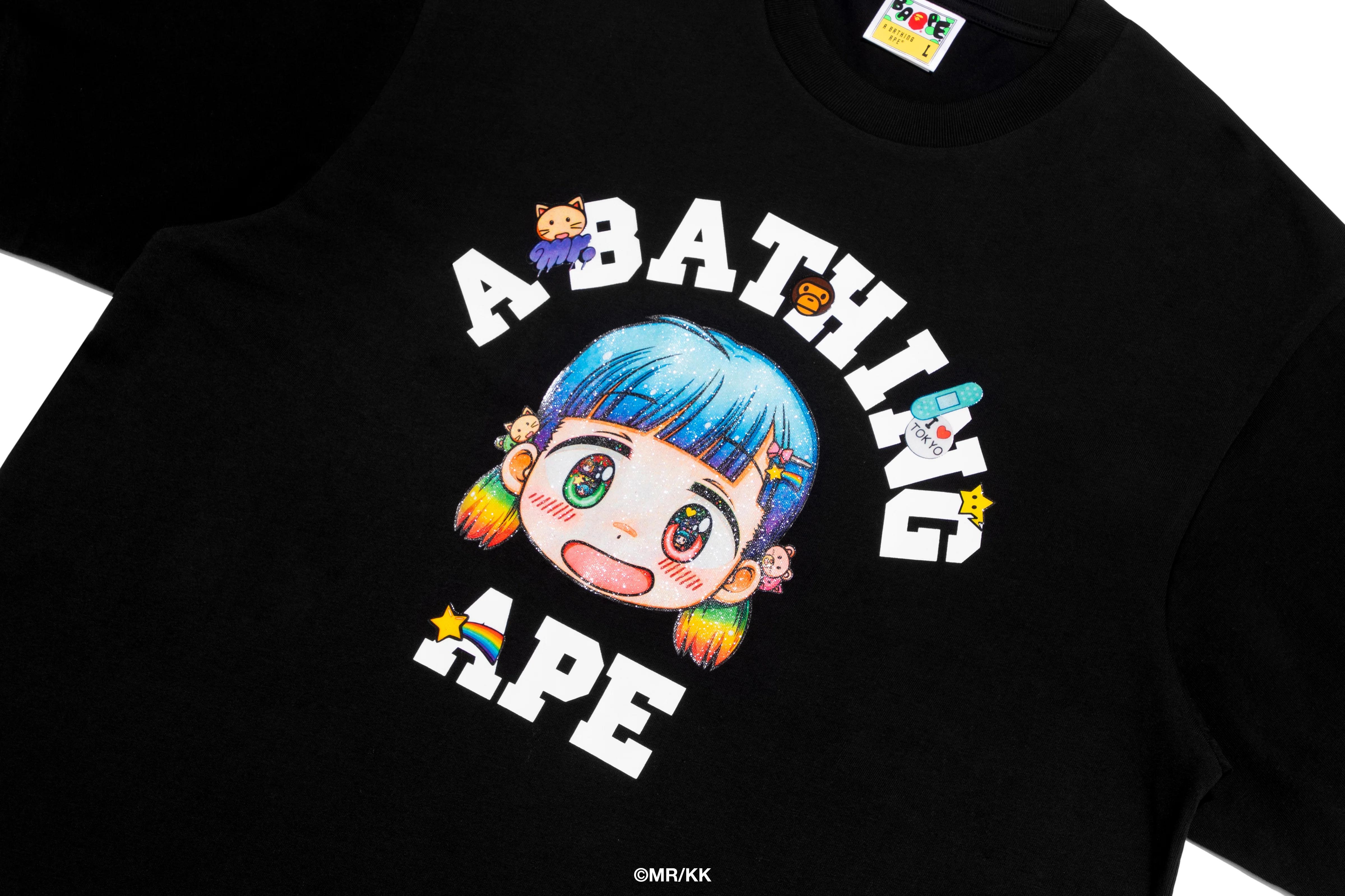 BAPE X MR. COLLEGE RELAXED FIT TEE - Image 2