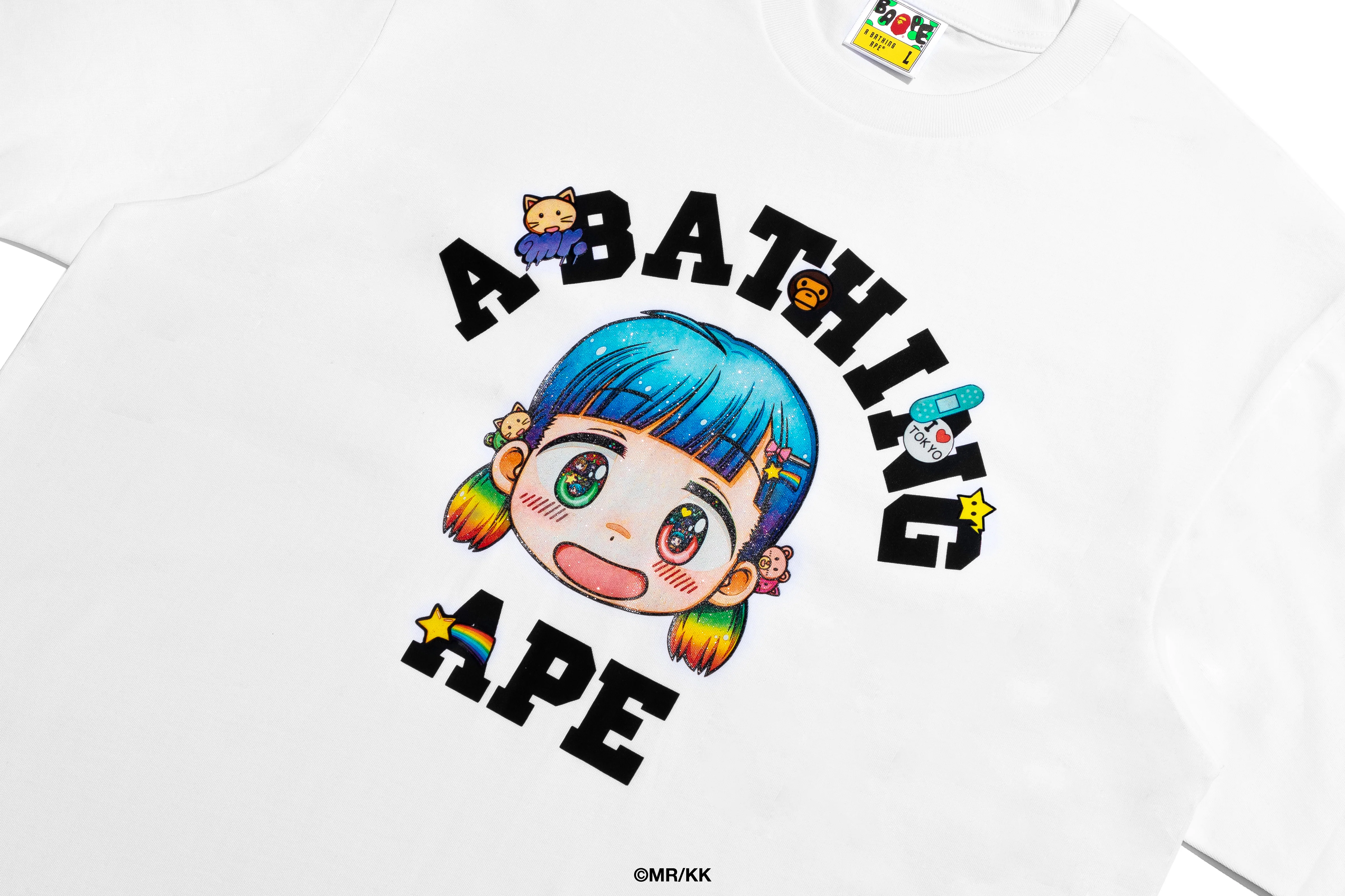 BAPE X MR. COLLEGE RELAXED FIT TEE - Image 5