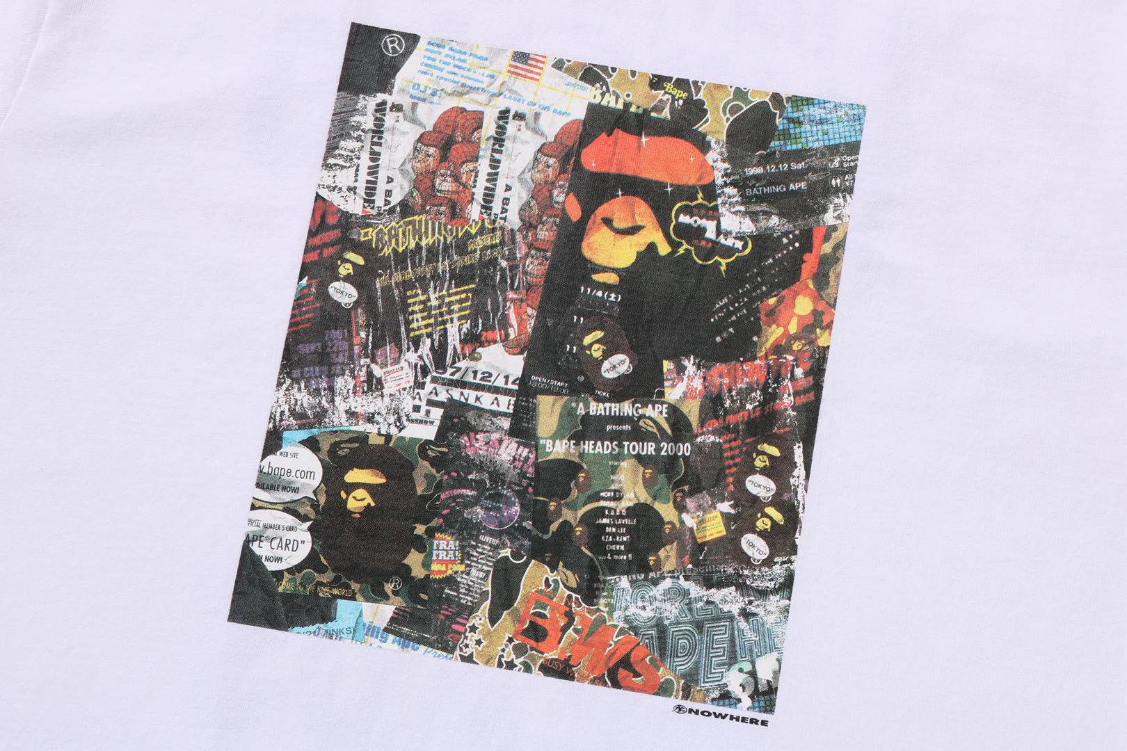 BAPE FLYER PATTERN PRINT TEE MENS - Image 9