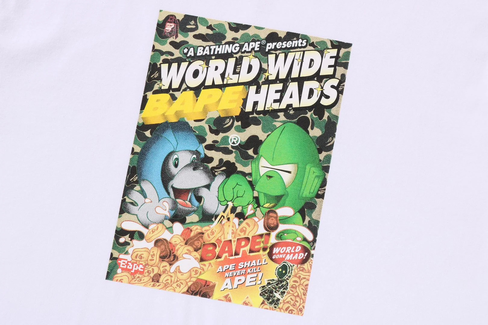 BAPE HEADS FLYER TEE MENS - Image 8