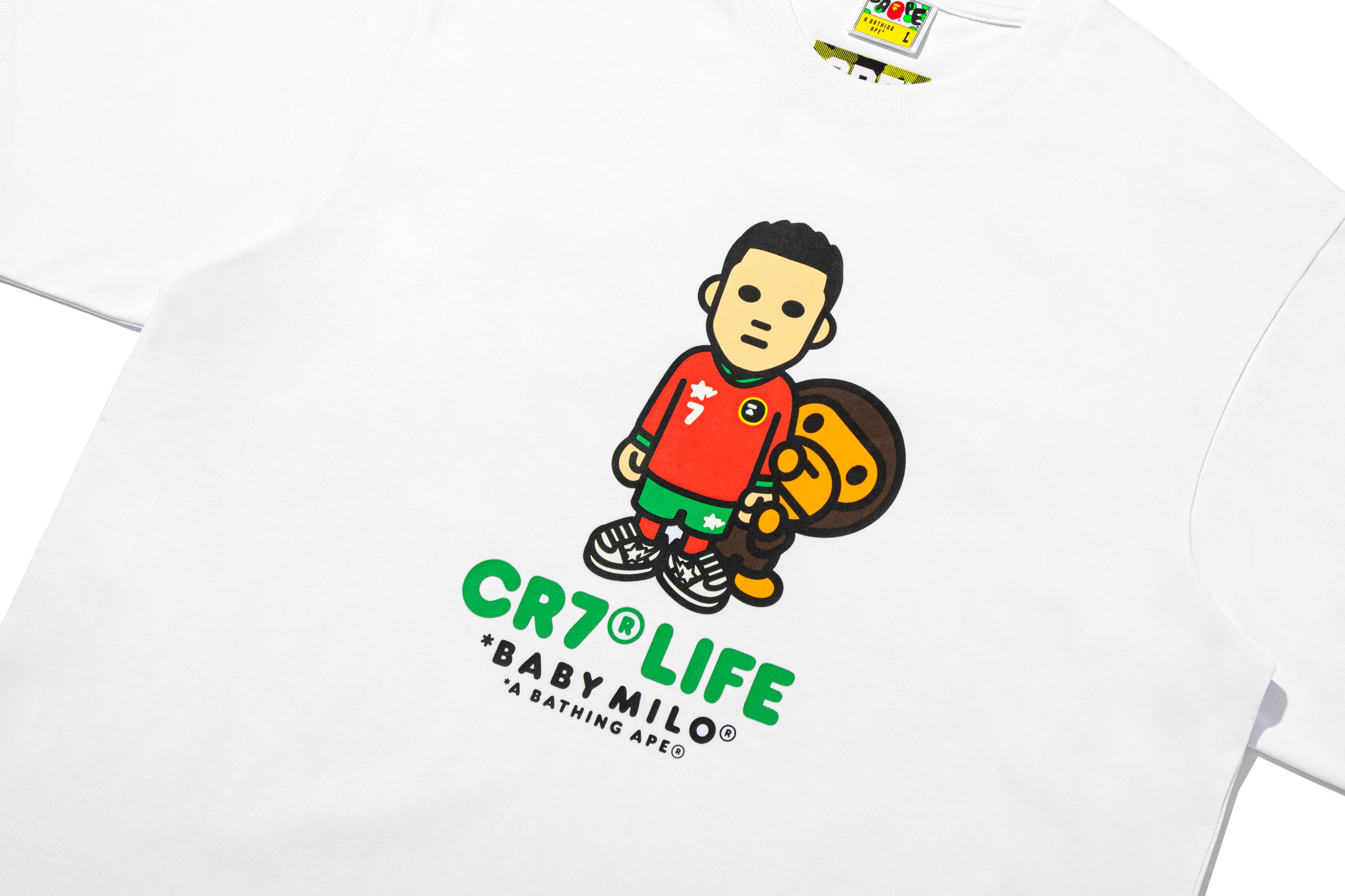 BAPE X CR7 LIFE BABY MILO RELAXED FIT TEE - Image 5