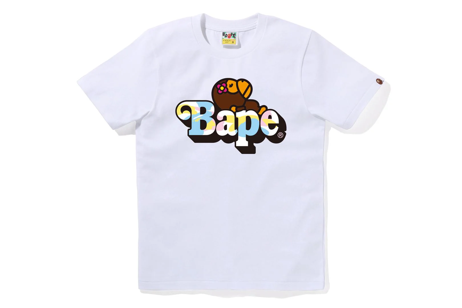 NEW MULTI CAMO BABY LISA ON BAPE TEE LADIES - Image 2